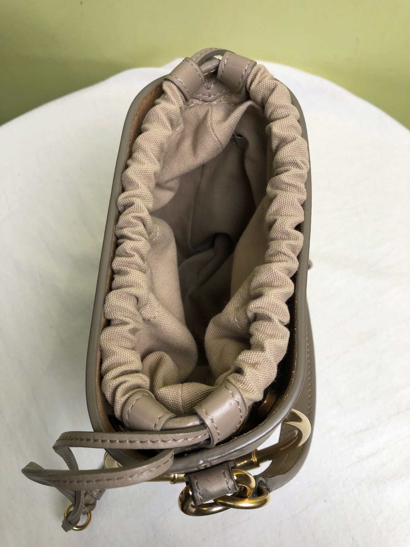 Chloe Gray Bucket & Drawstring Bag
