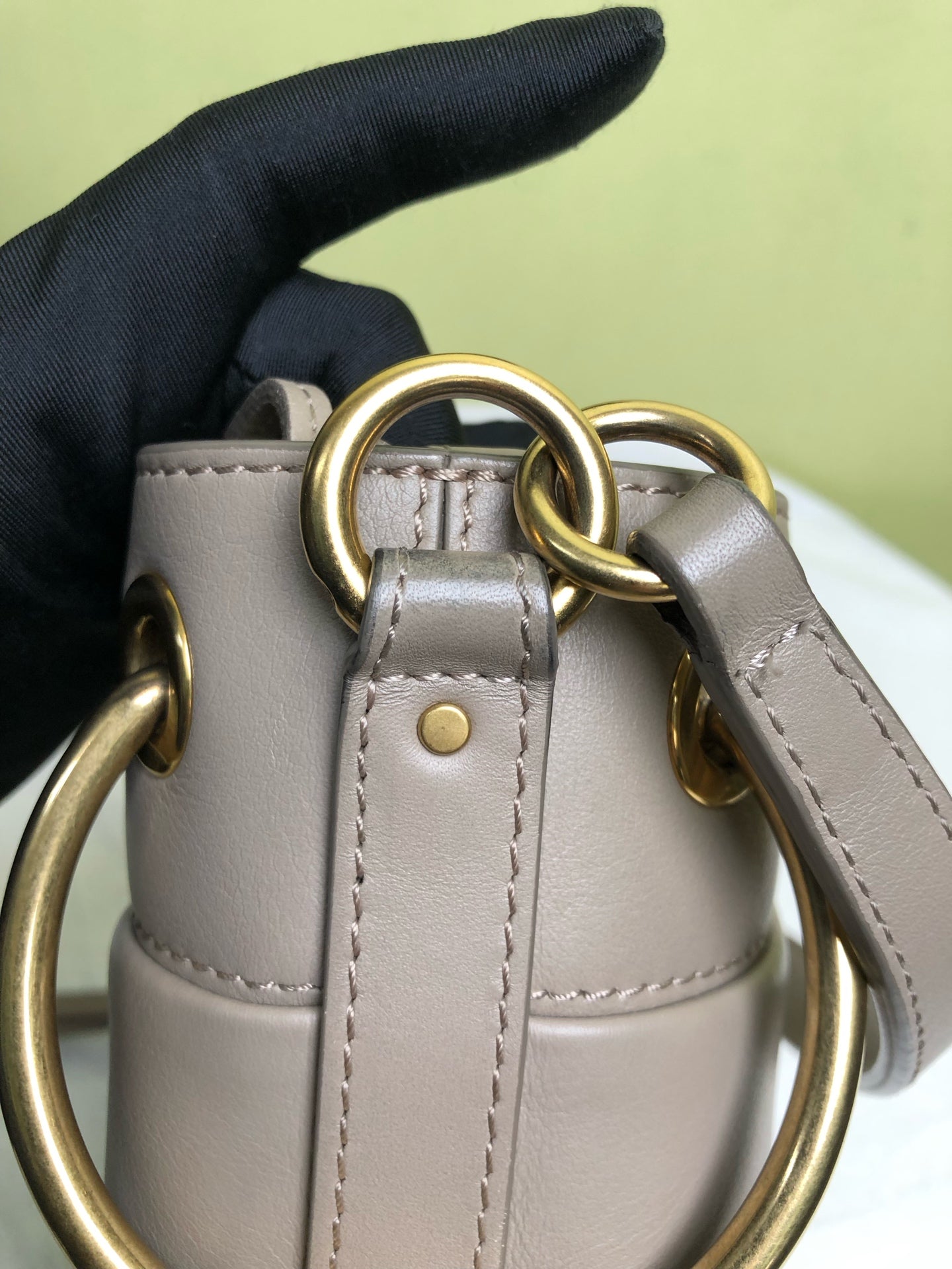 Chloe Gray Bucket & Drawstring Bag