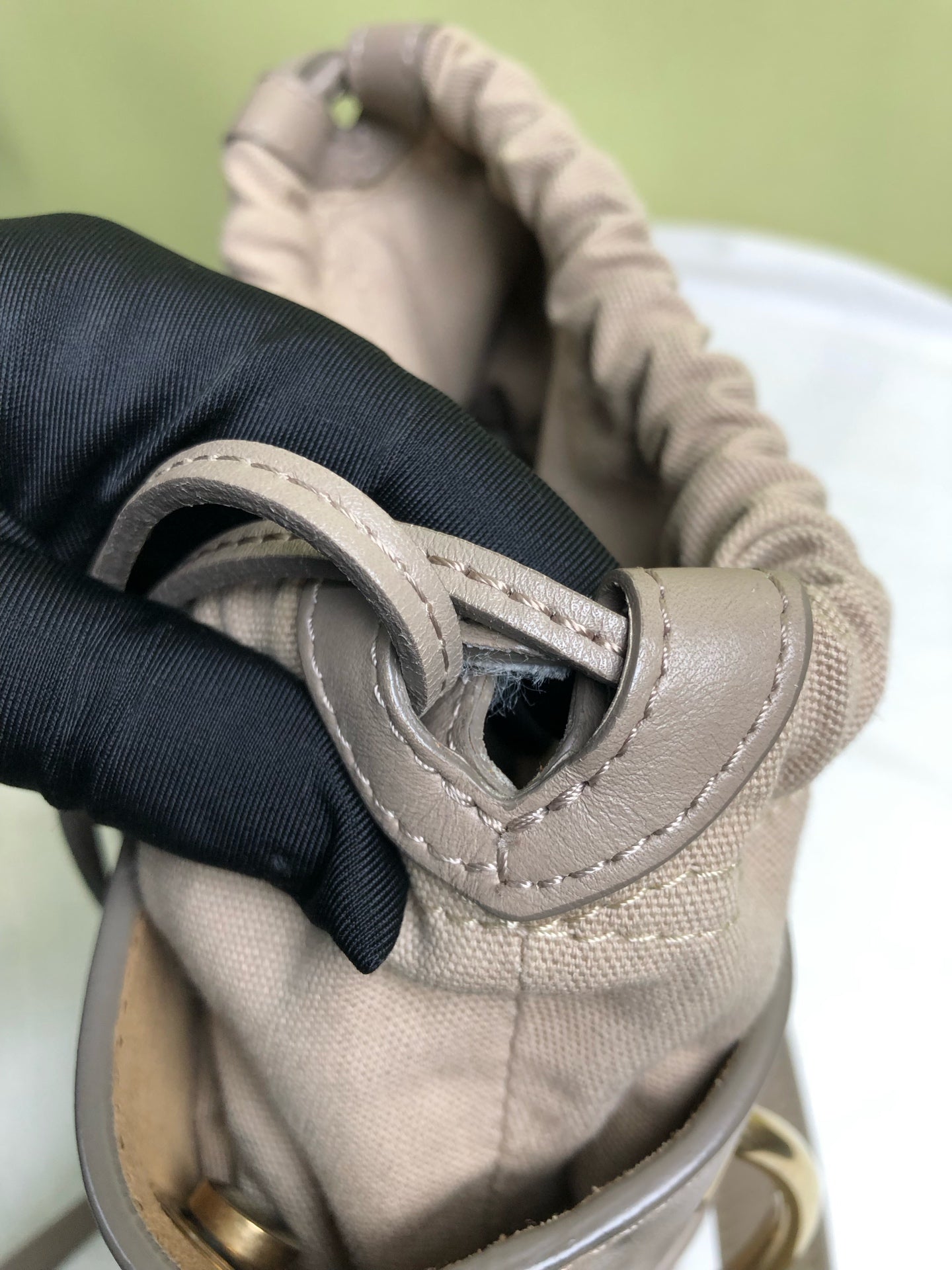 Chloe Gray Bucket & Drawstring Bag
