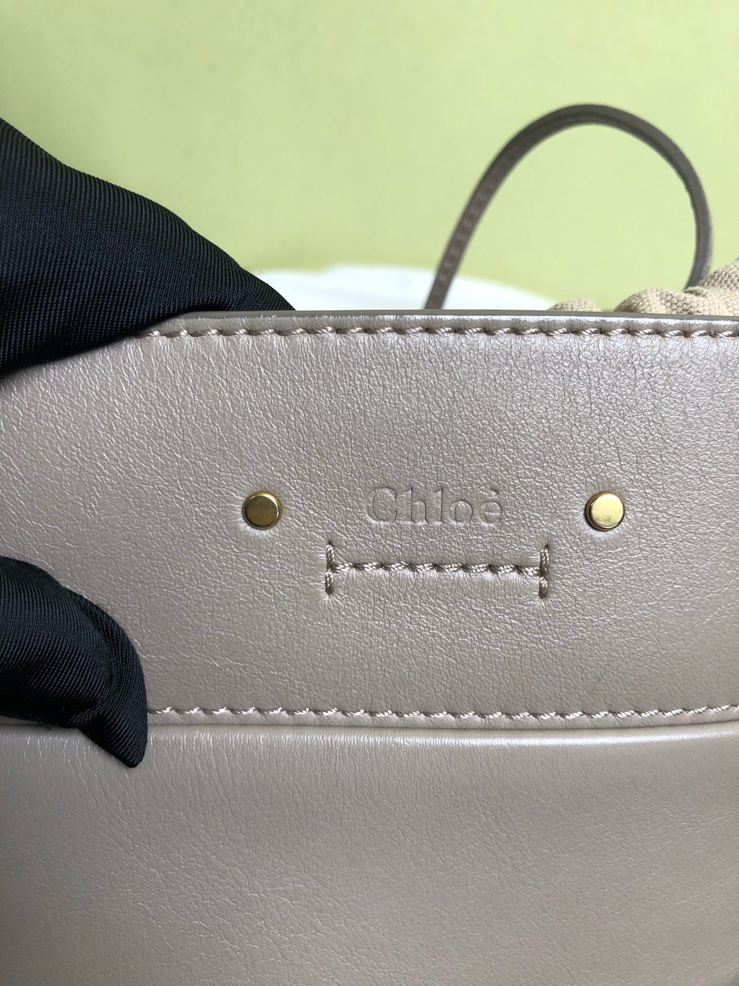 Chloe Gray Bucket & Drawstring Bag