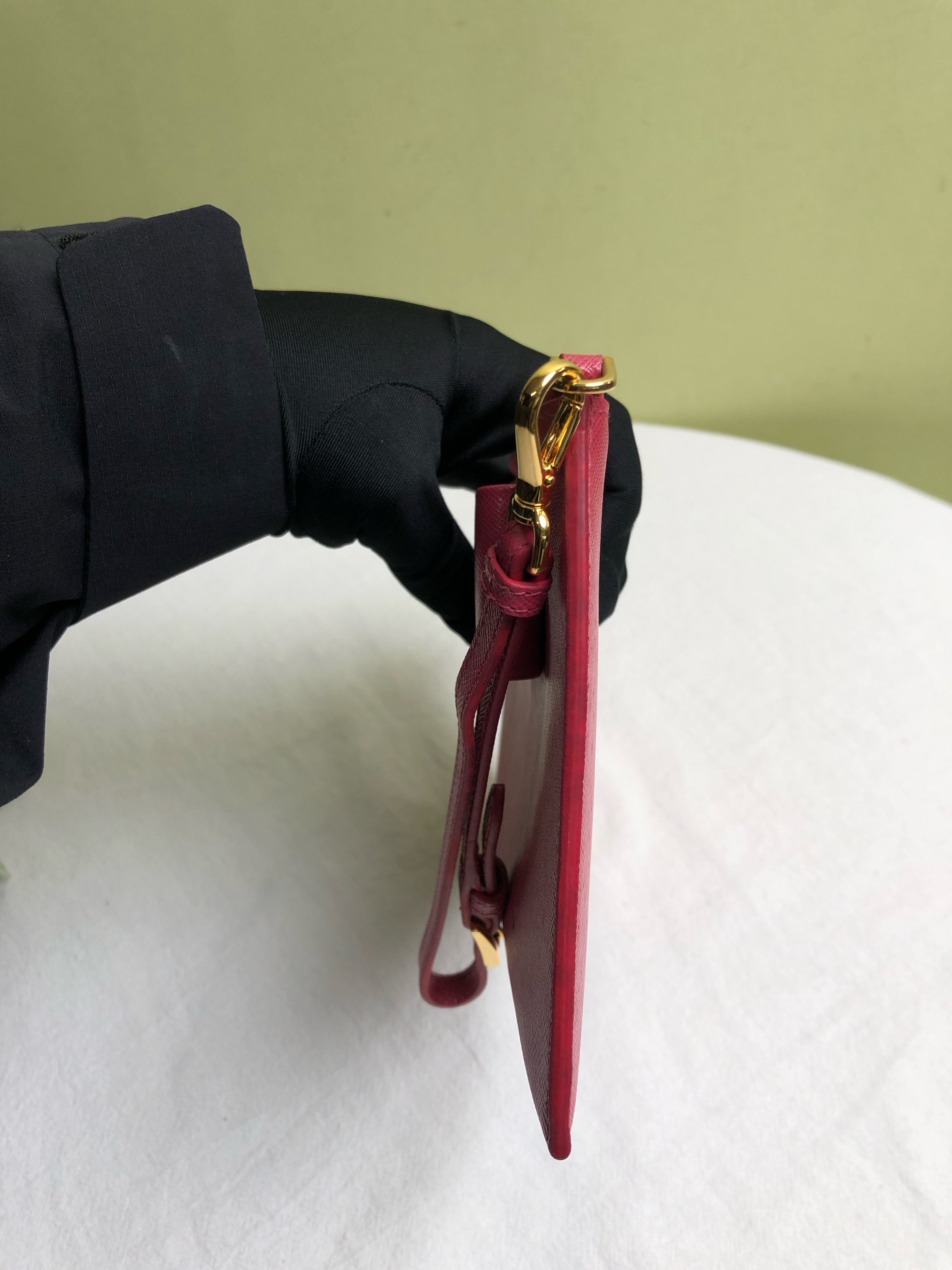 Prada Red Clutch