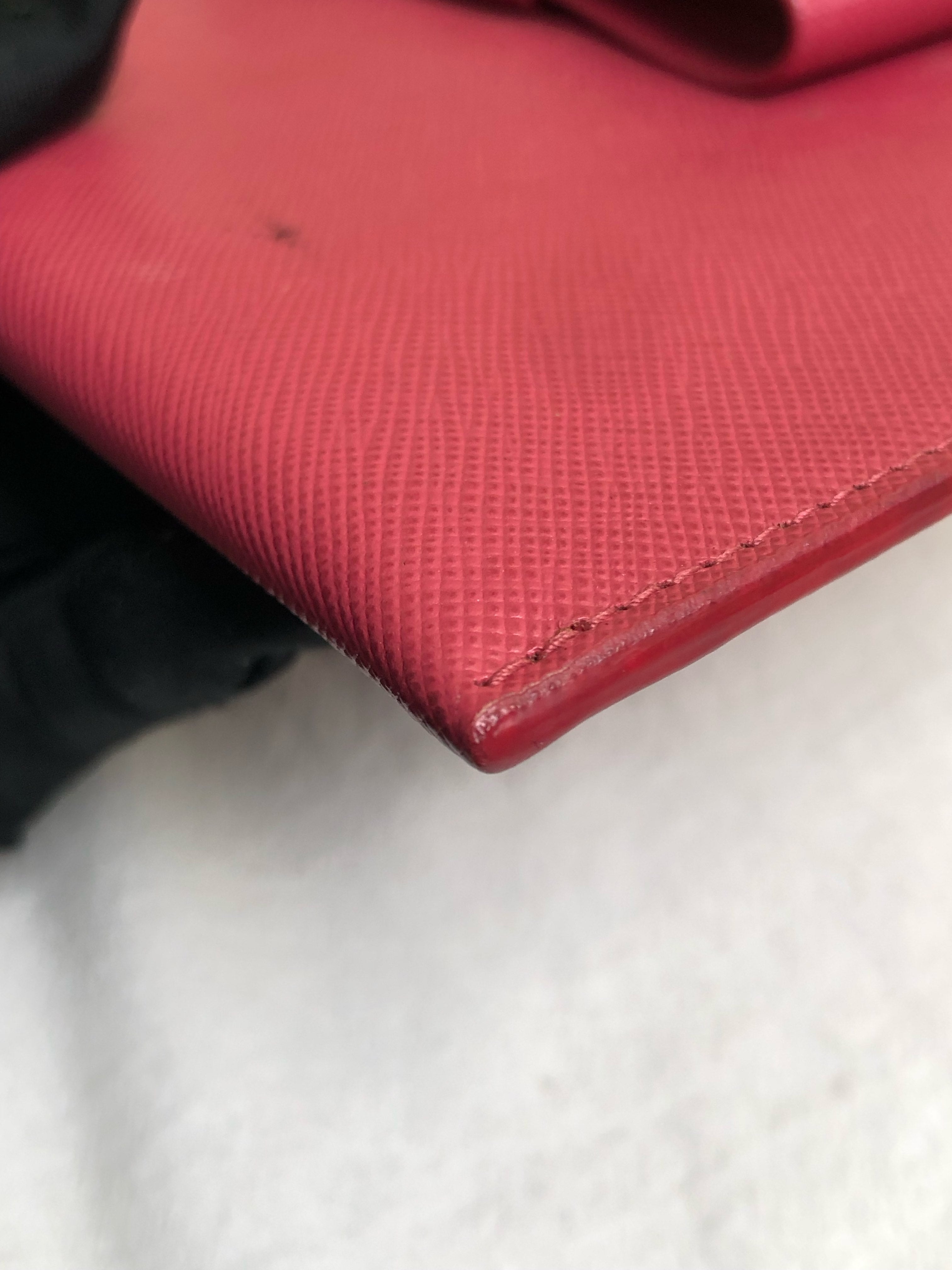 Prada Red Clutch