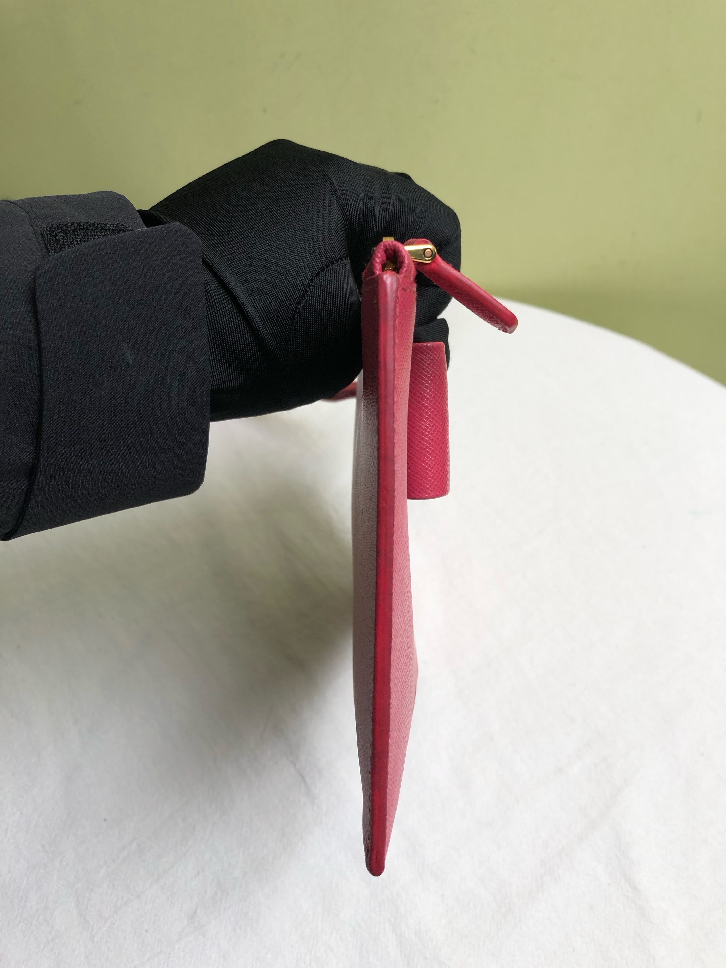 Prada Red Clutch