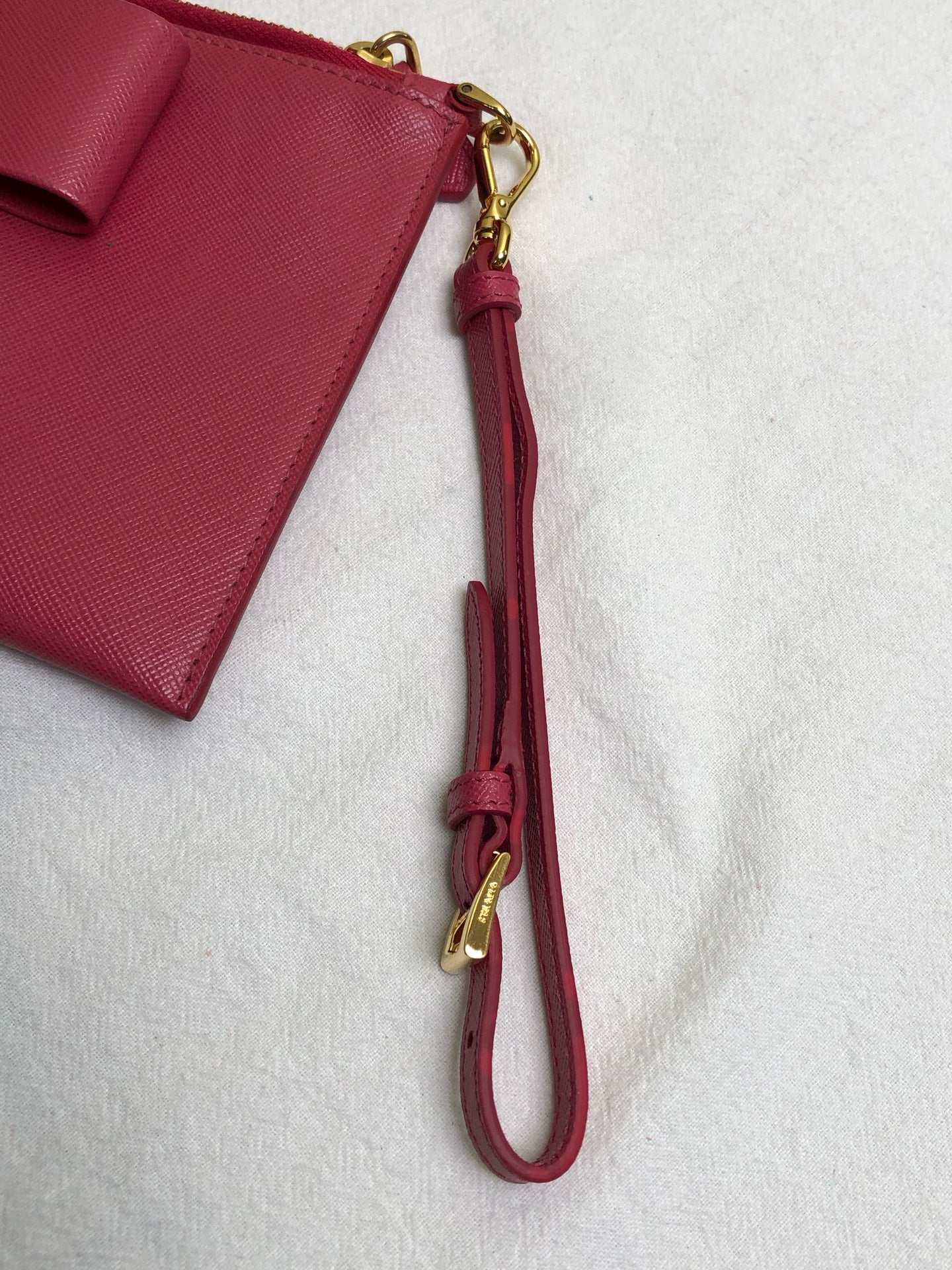 Prada Red Clutch