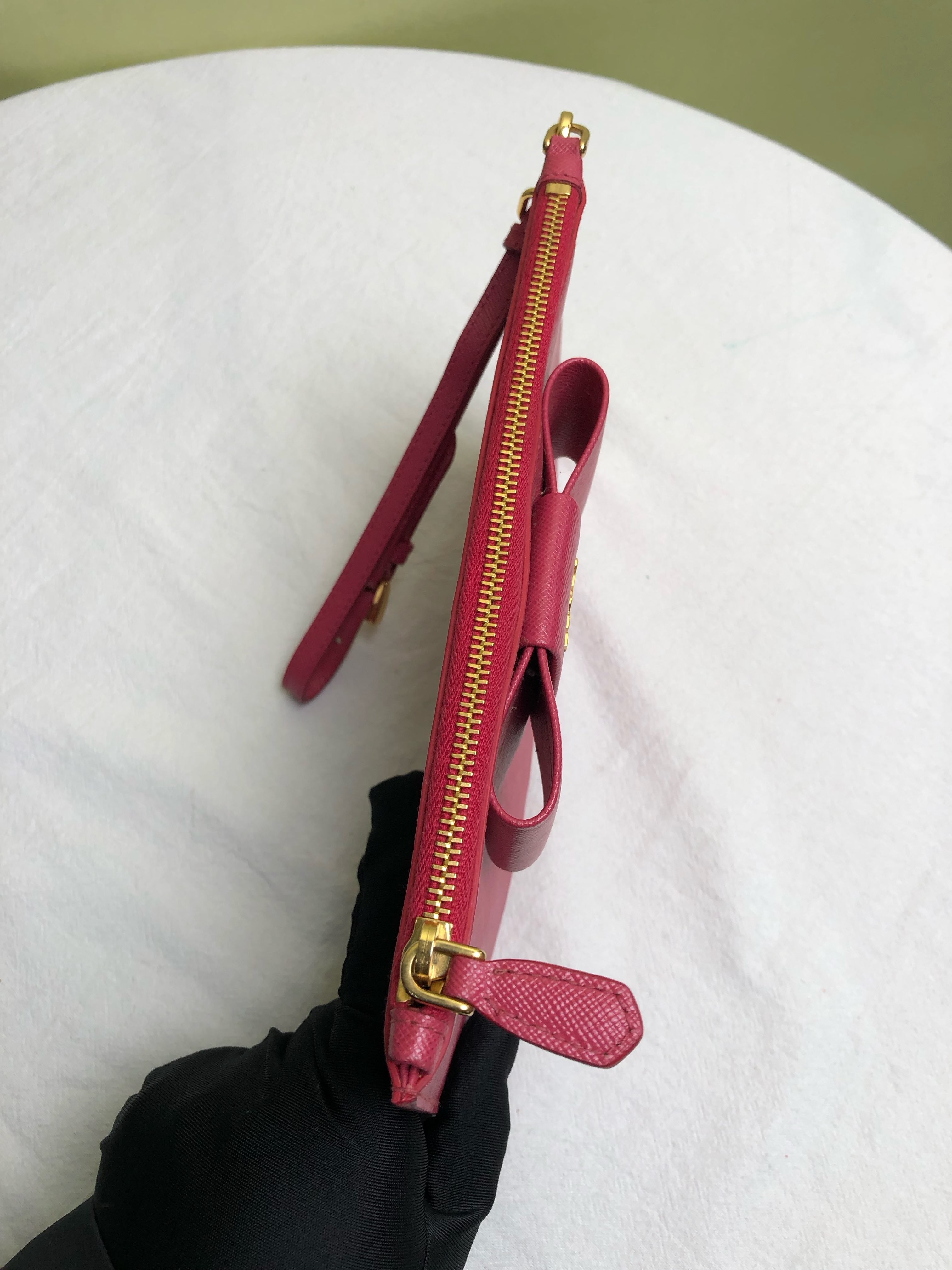 Prada Red Clutch