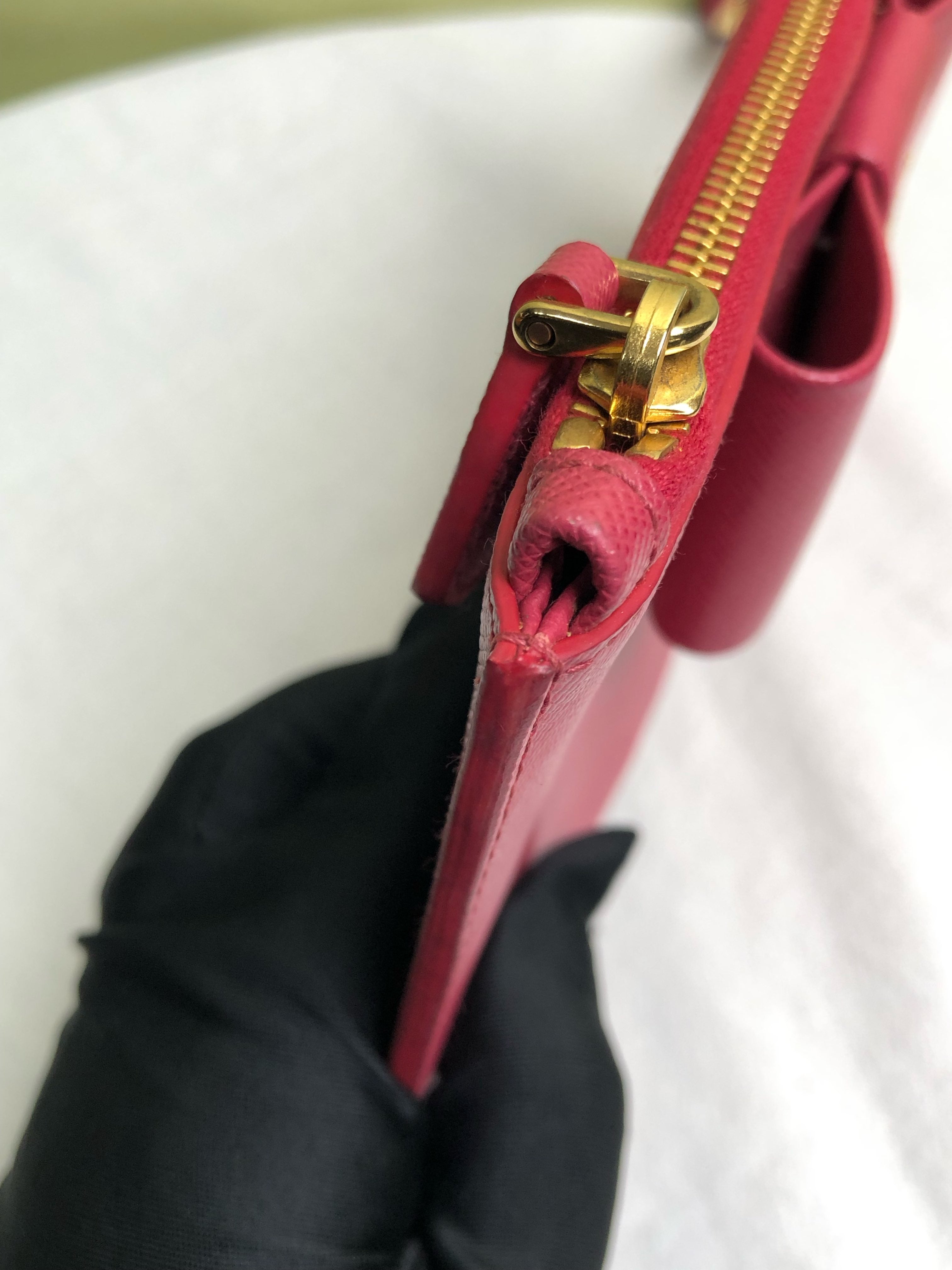 Prada Red Clutch