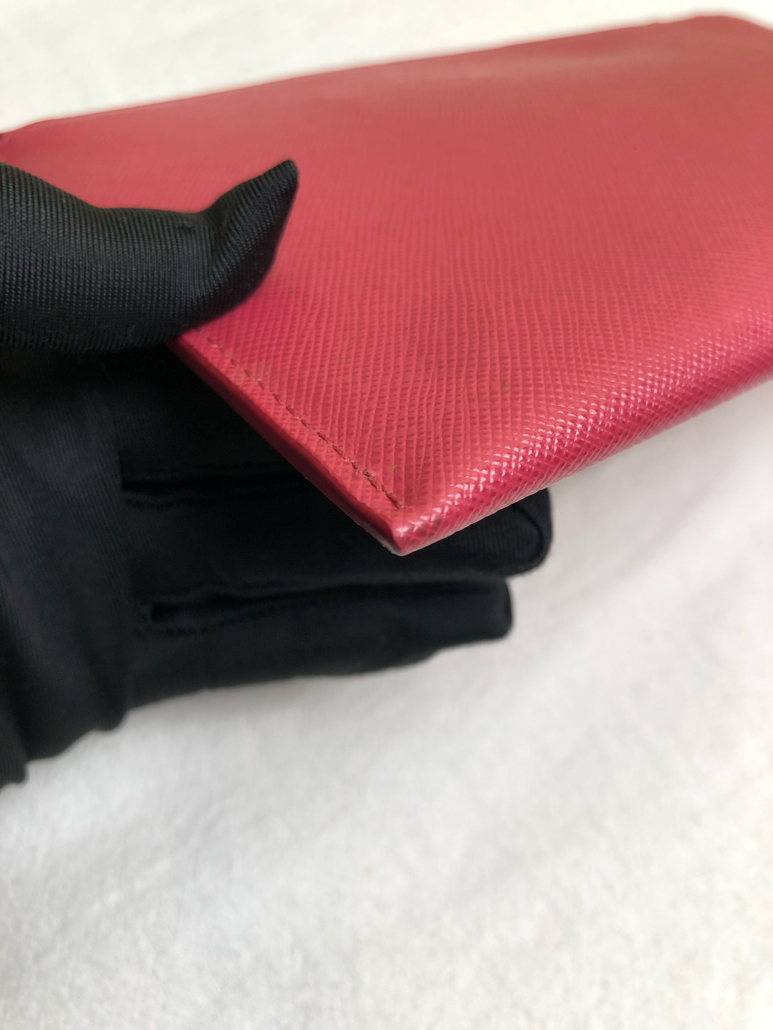 Prada Red Clutch