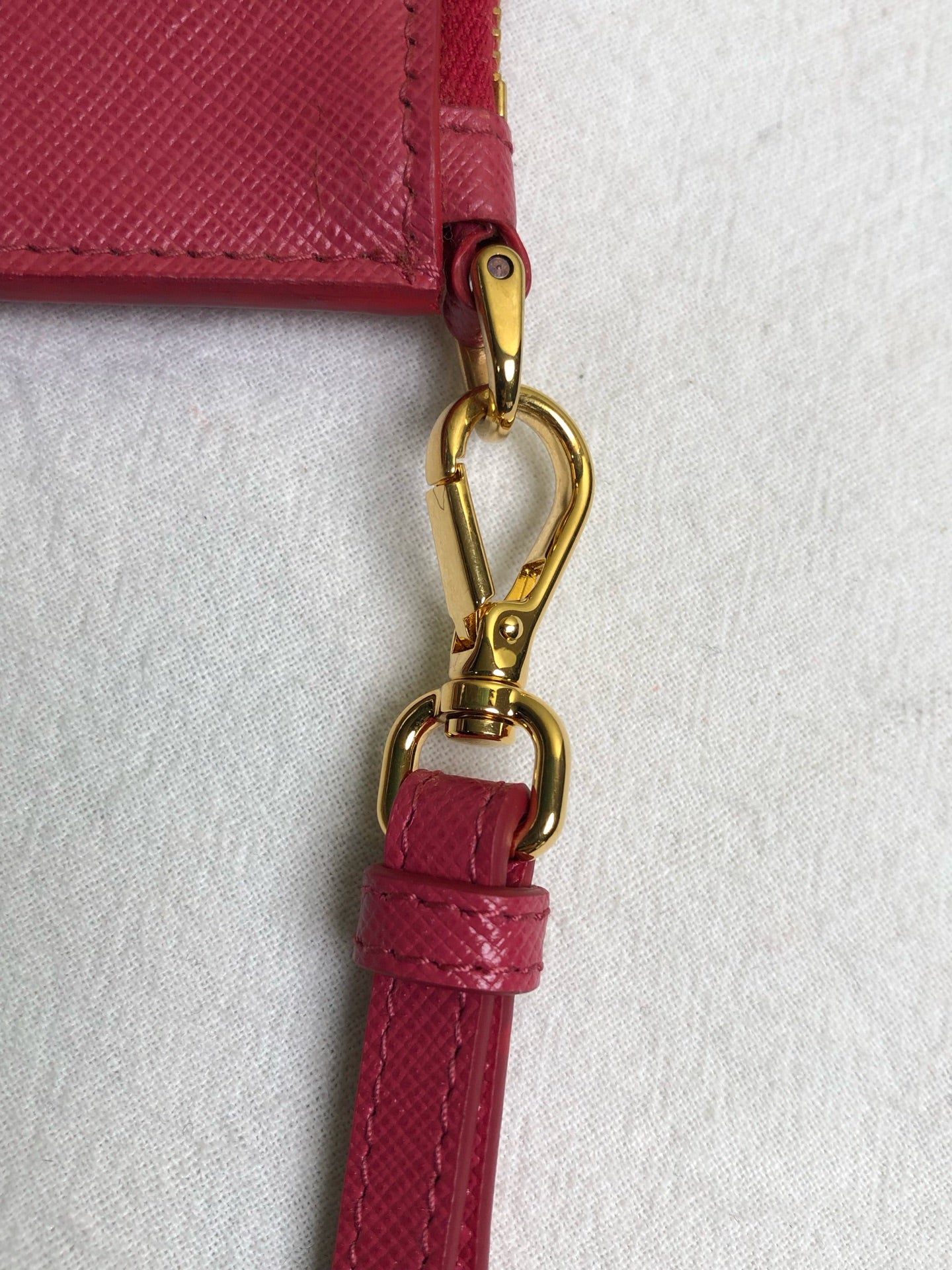 Prada Red Clutch