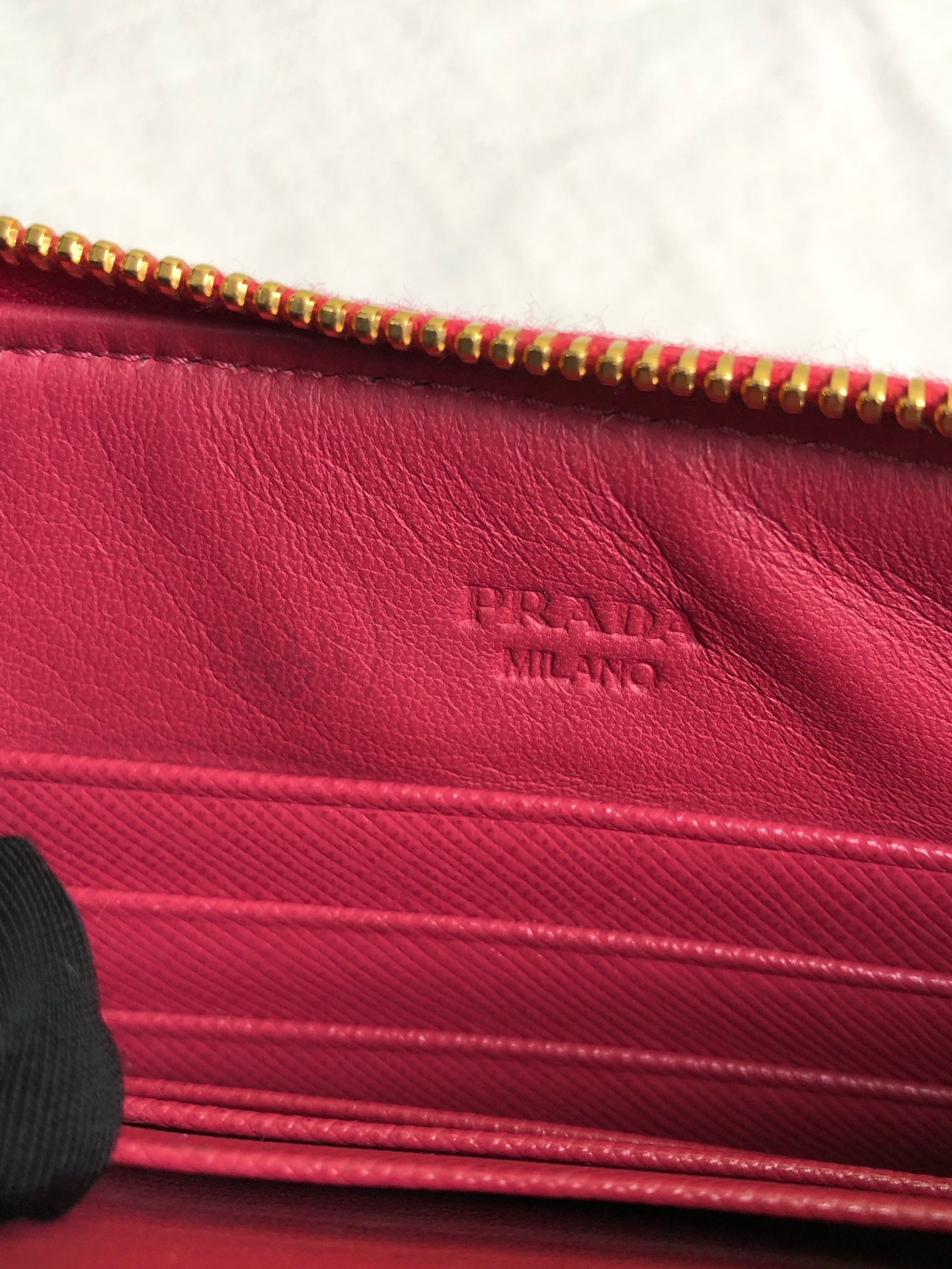 Prada Red Clutch