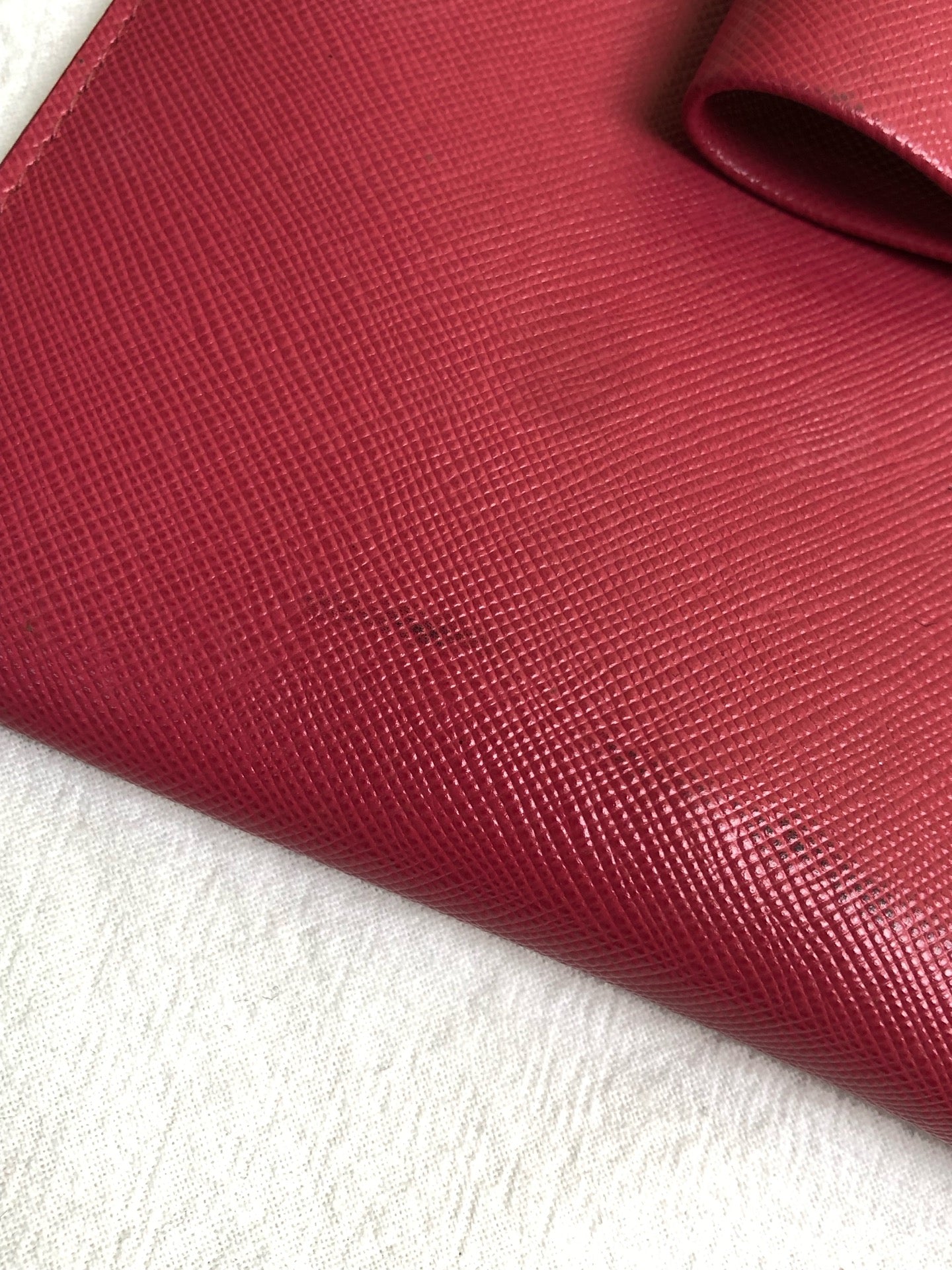 Prada Red Clutch