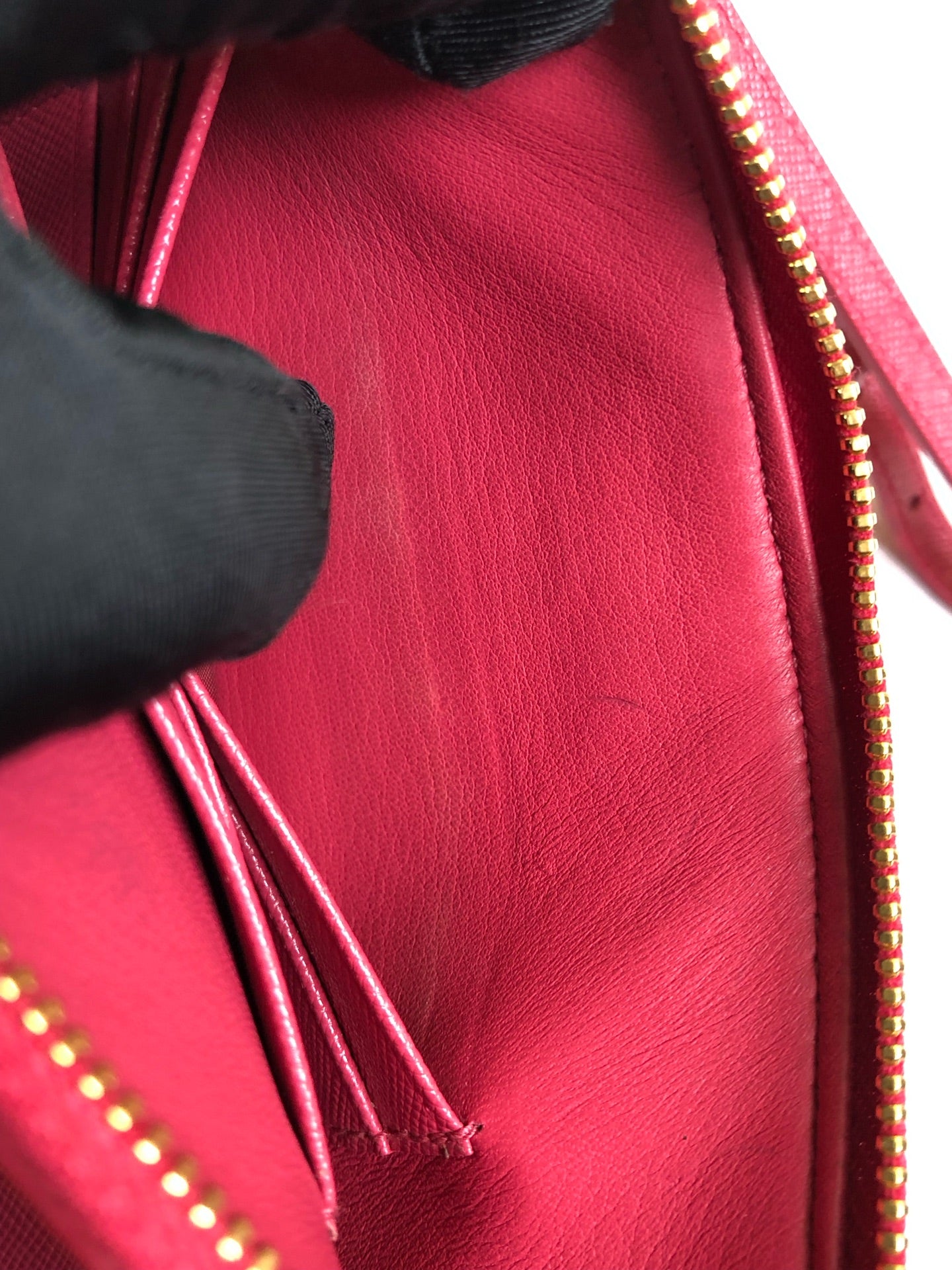 Prada Red Clutch