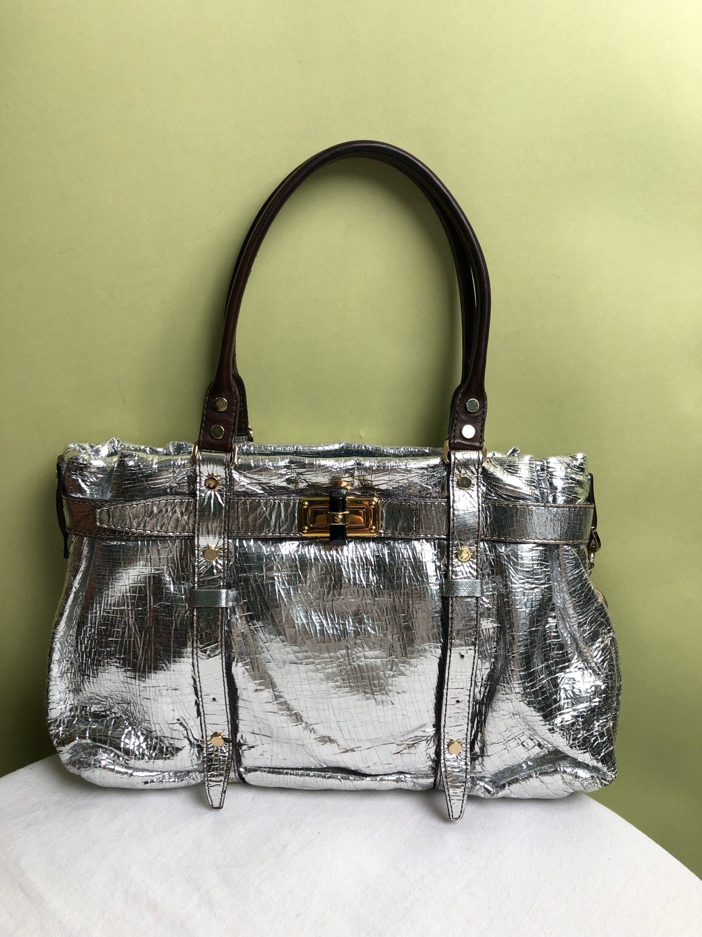 LANVIN/浪凡 Silver Satchel