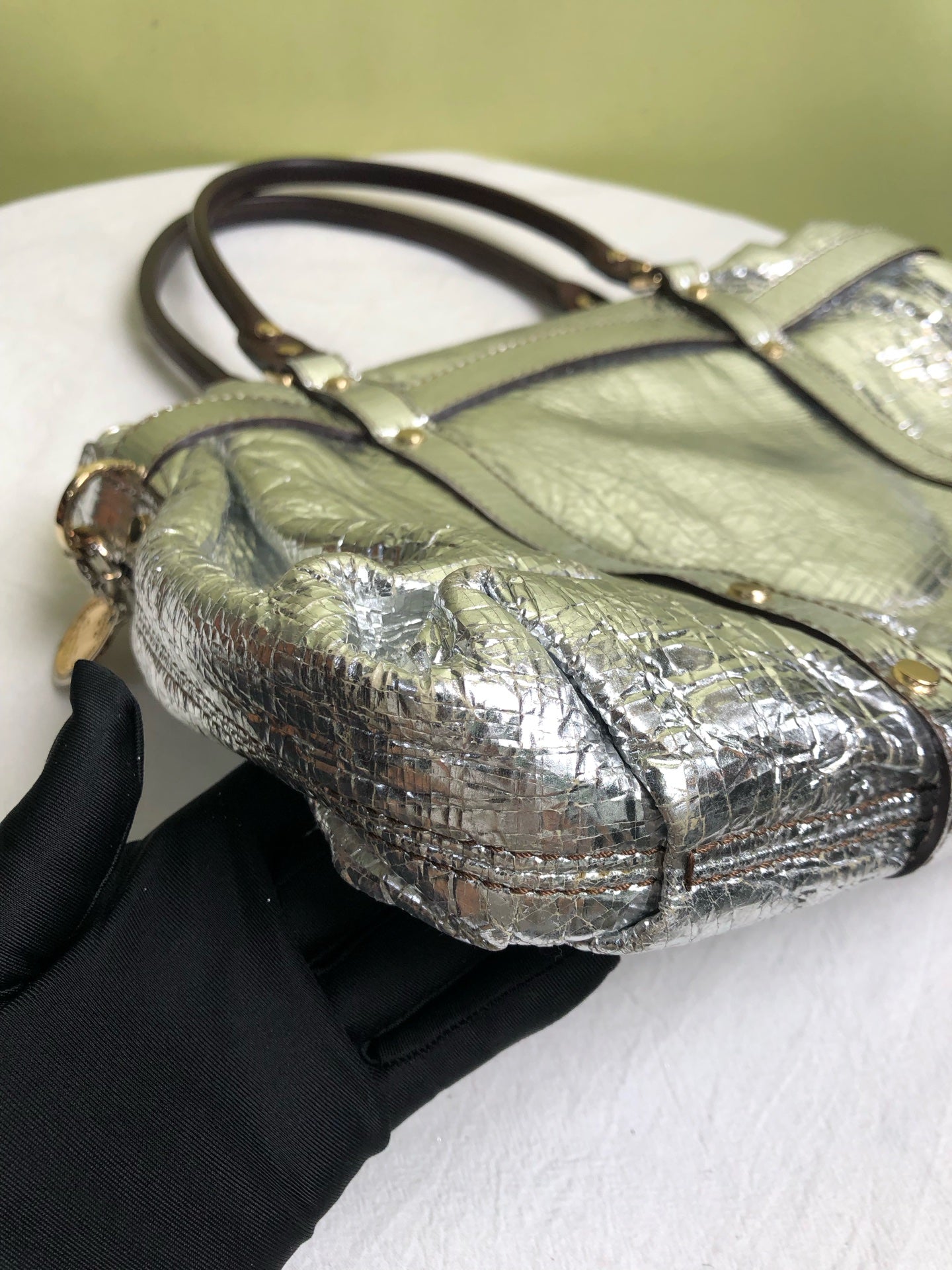 LANVIN/浪凡 Silver Satchel