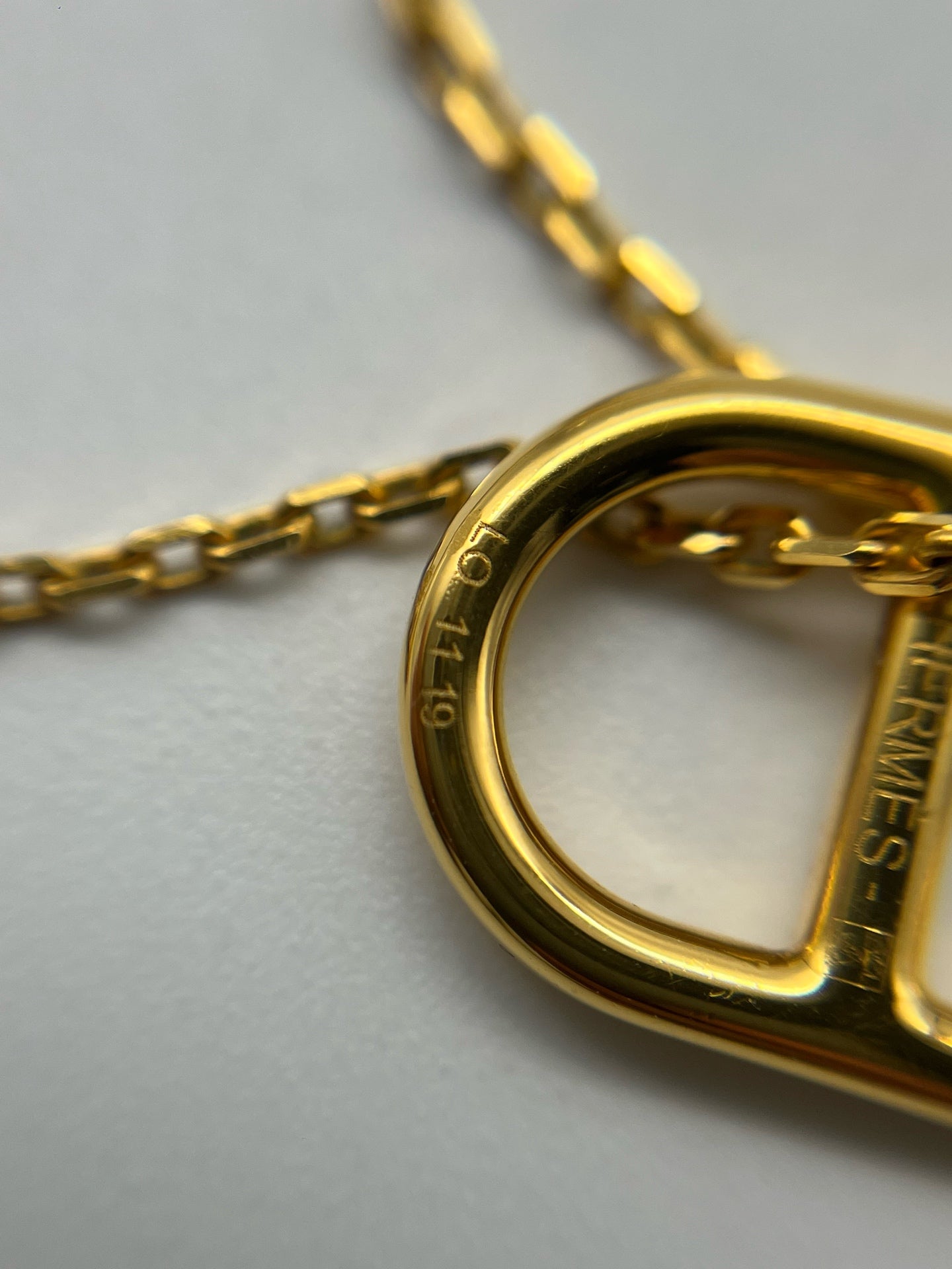 Hermes Gold Necklace