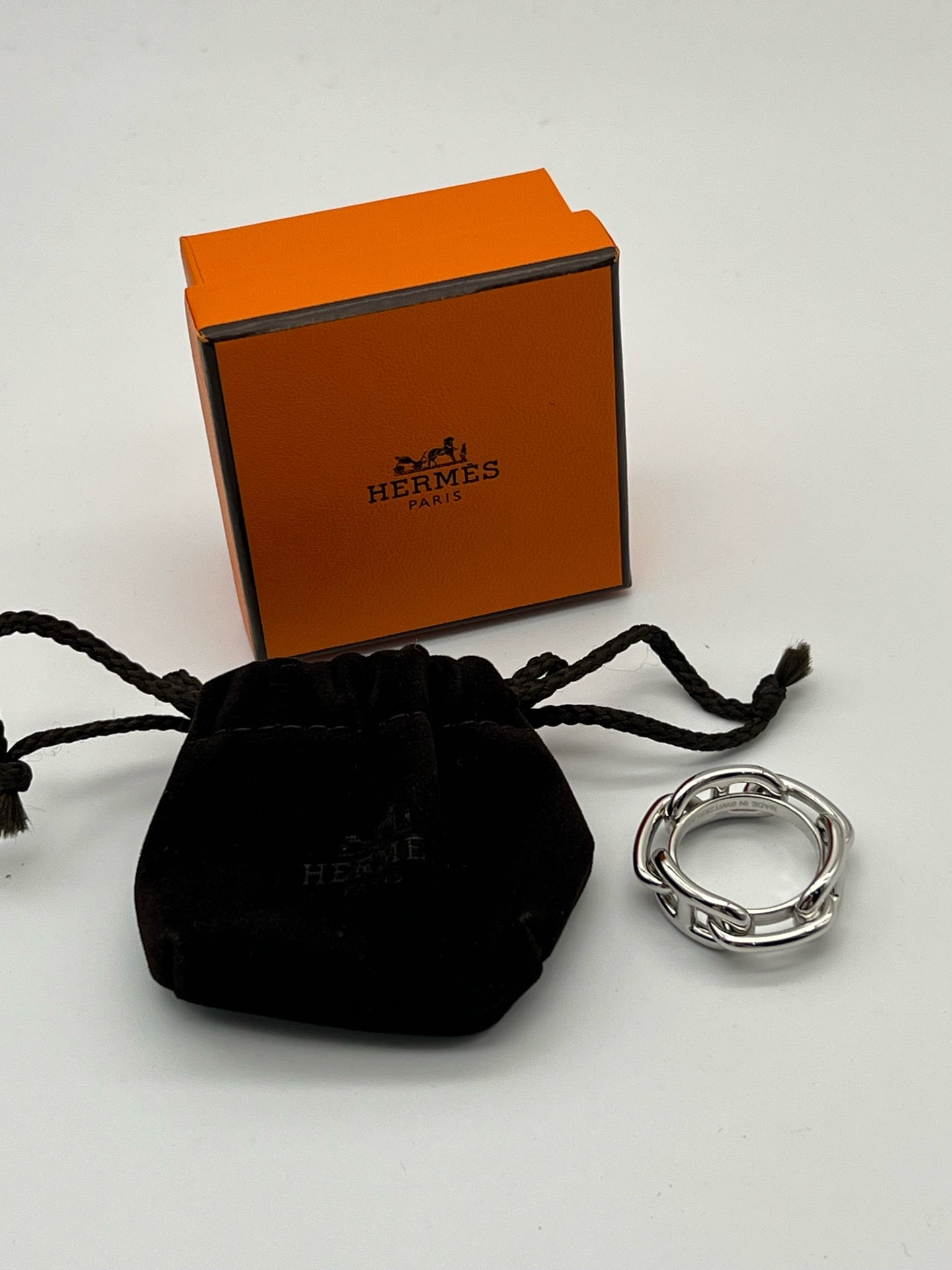 Hermes Silver Ring