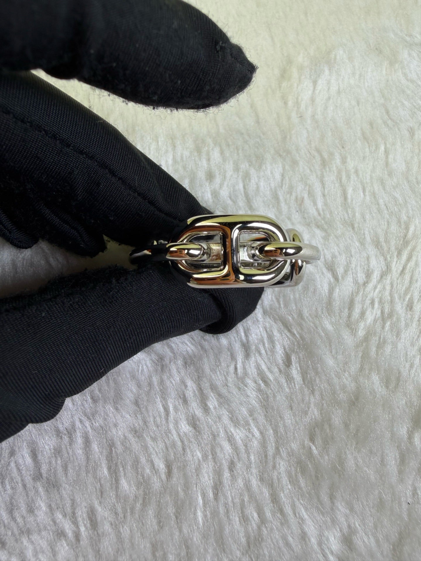 Hermes Silver Ring