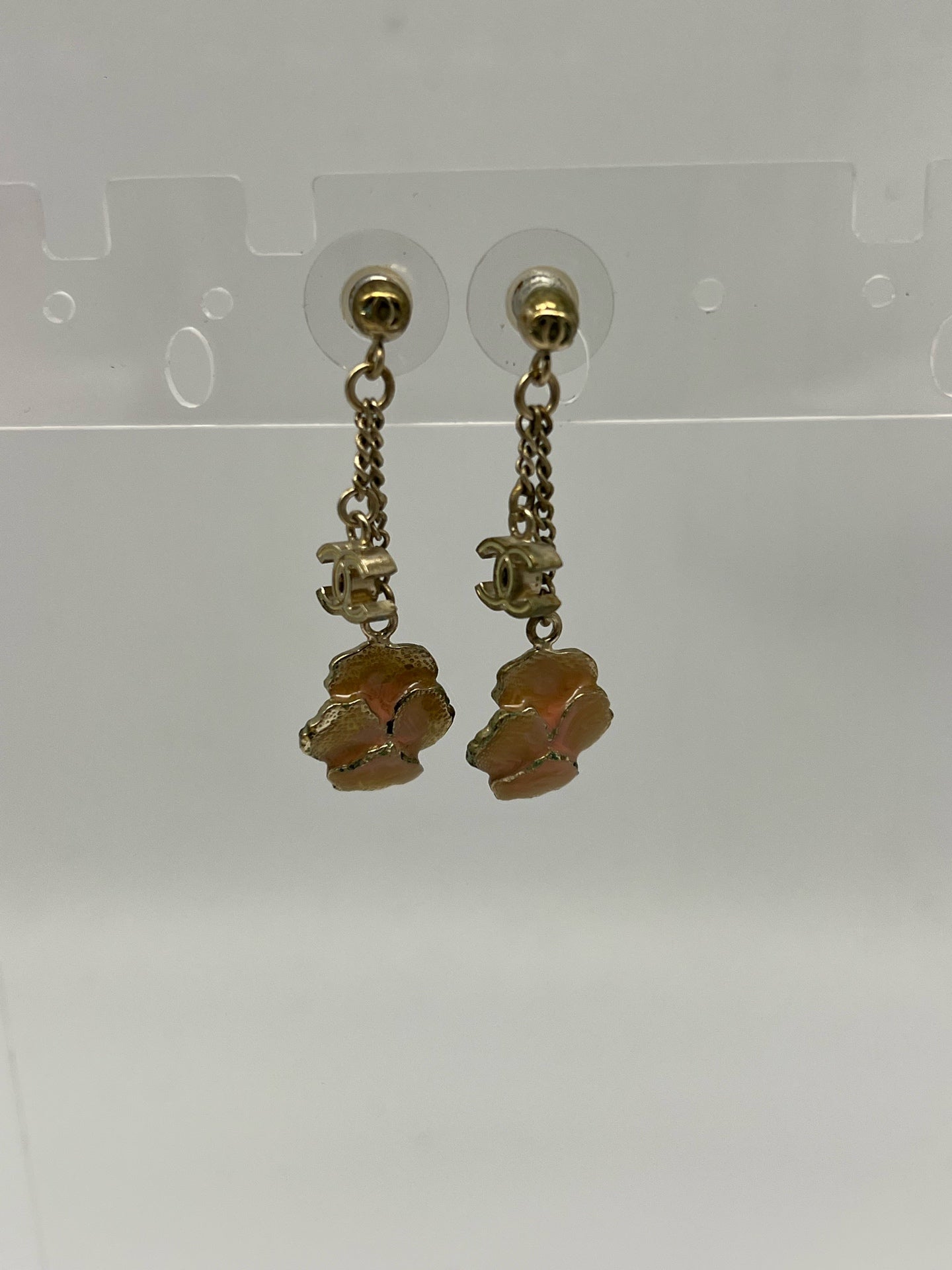 Chanel Pink Earrings