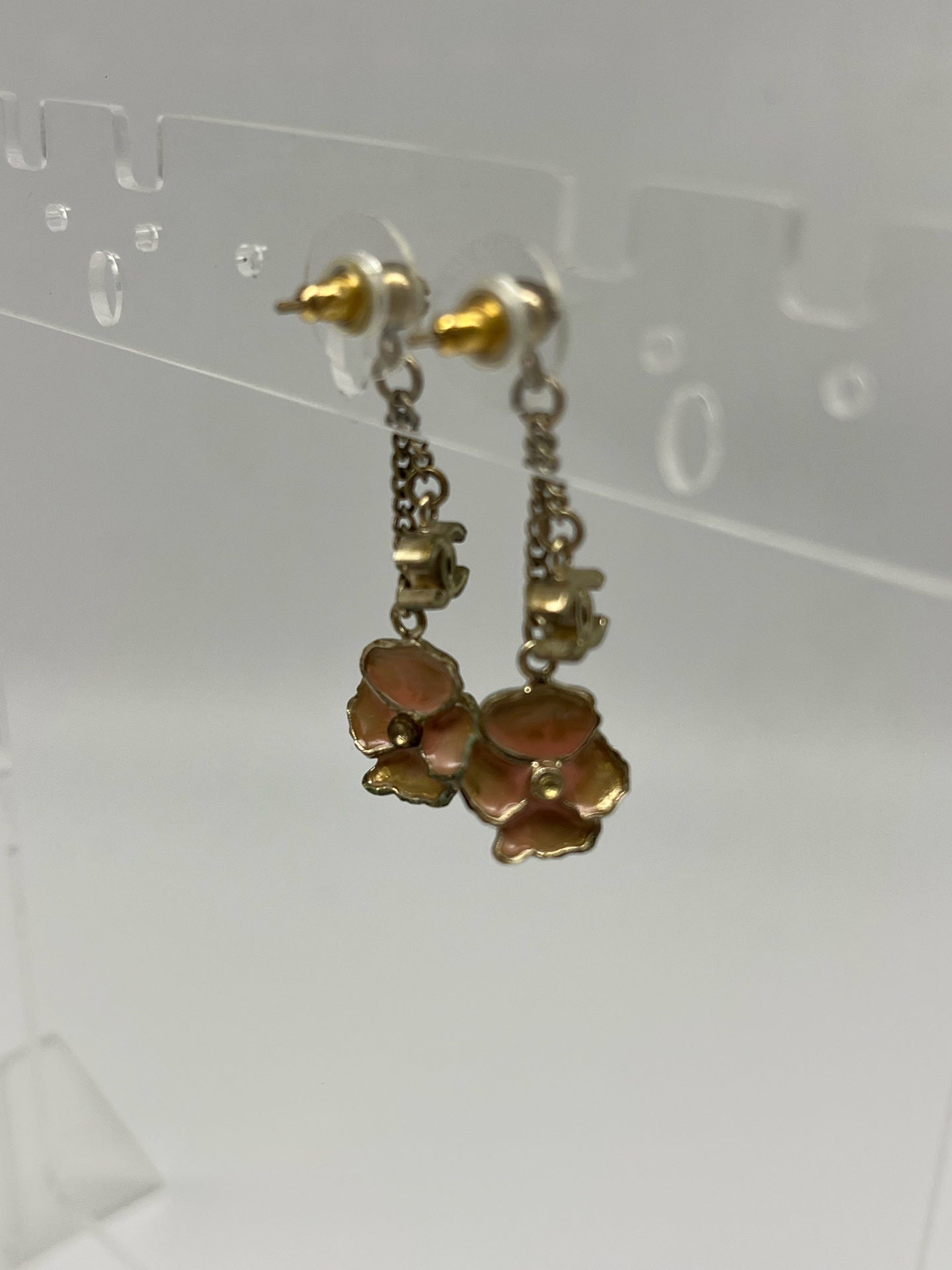 Chanel Pink Earrings