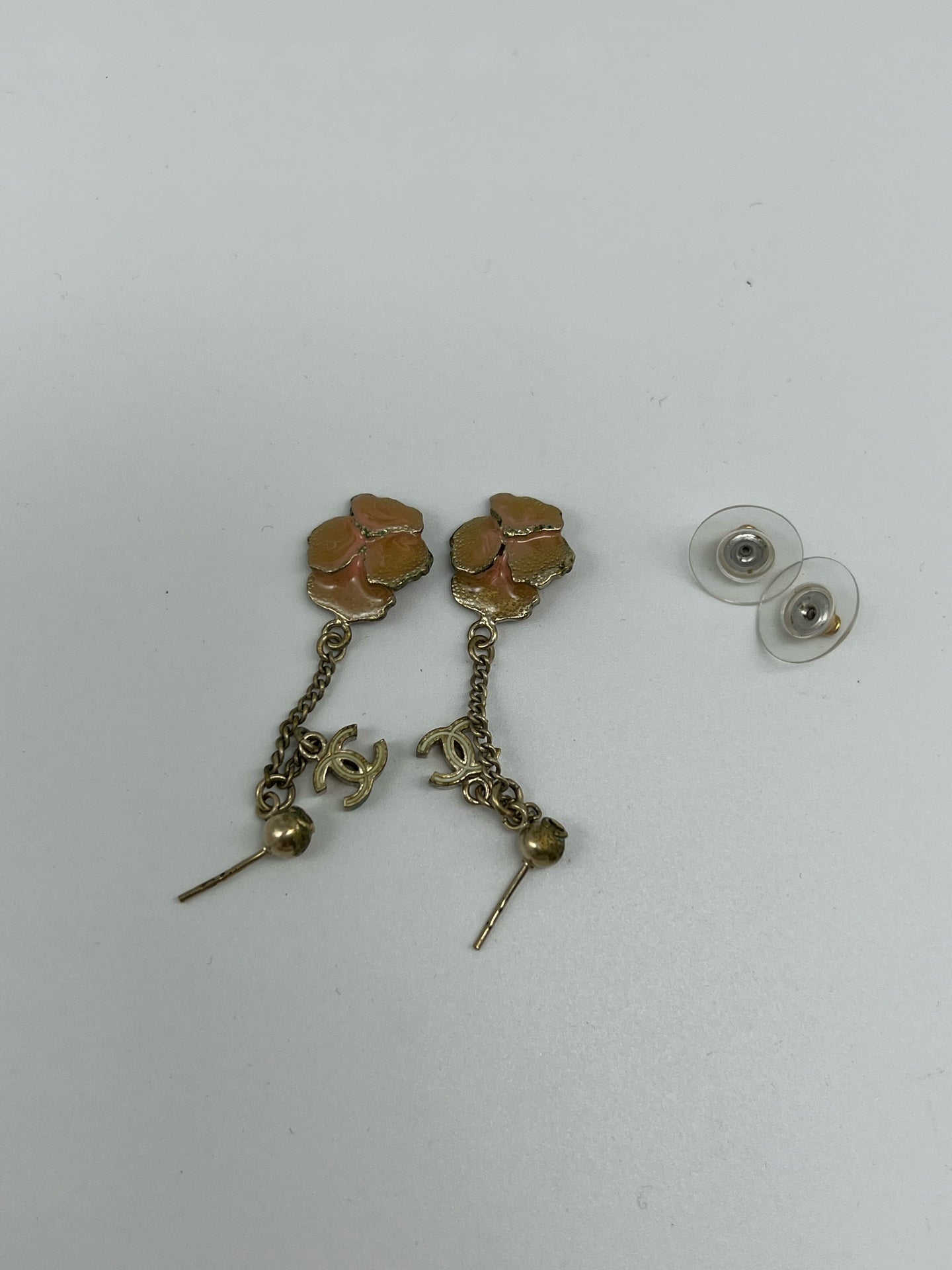 Chanel Pink Earrings
