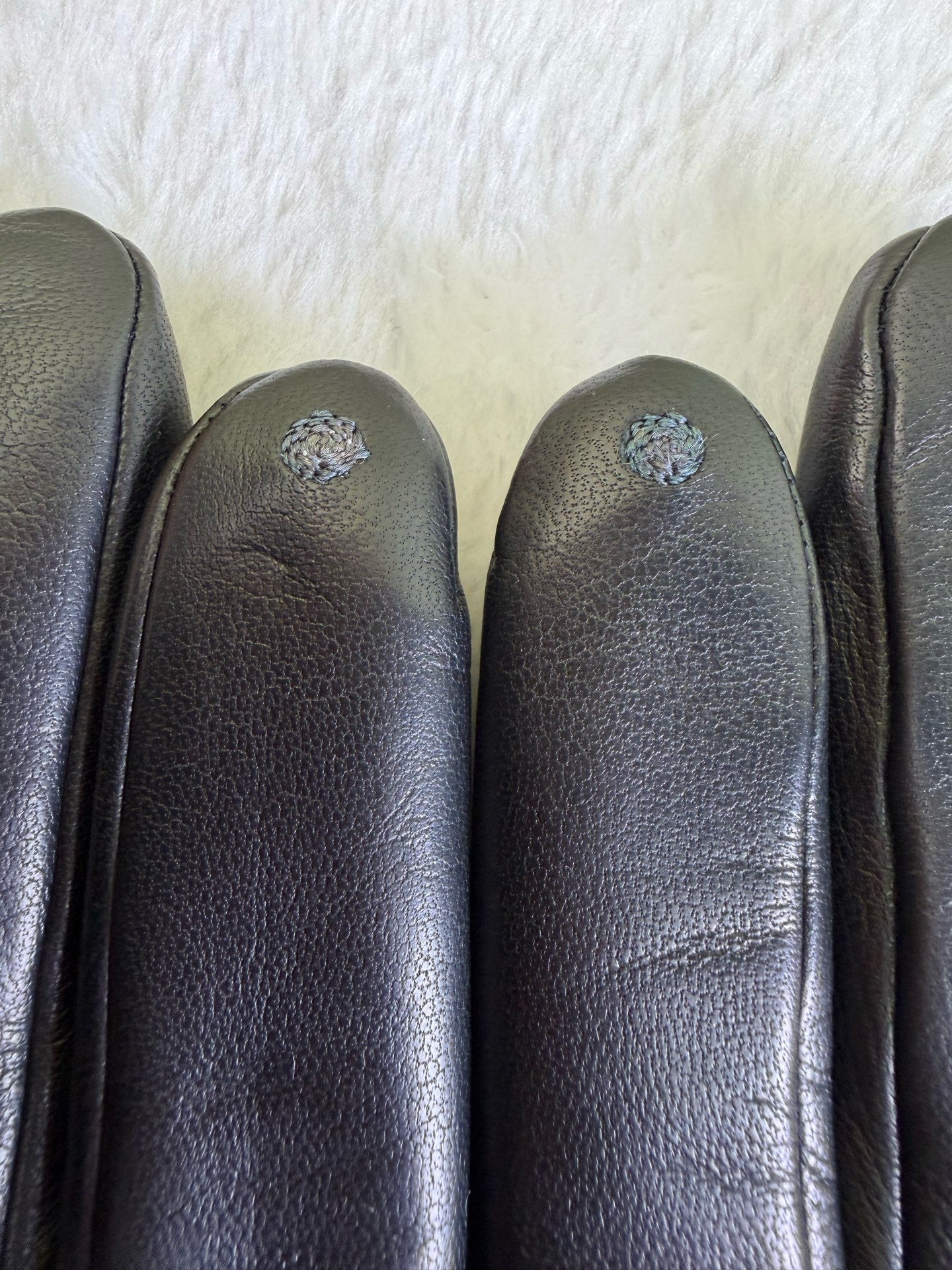 Hermes Black Gloves