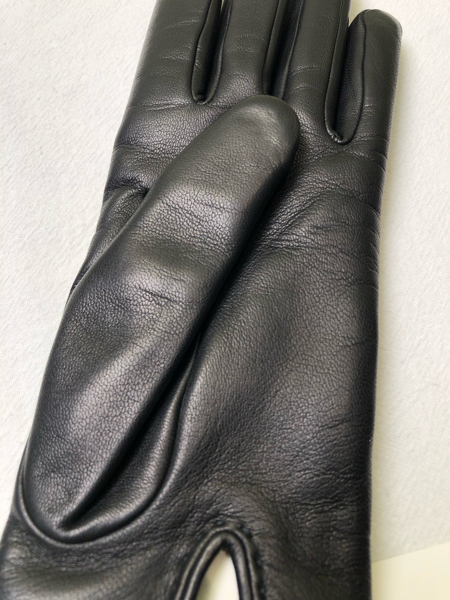 Hermes Black Gloves