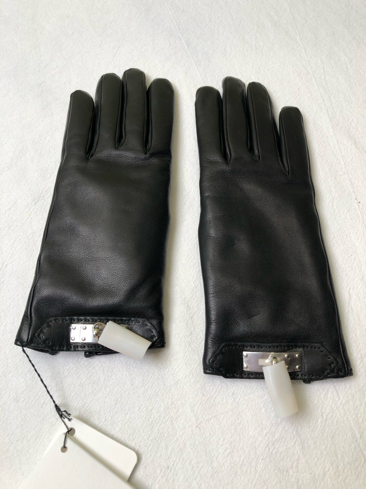 Hermes Black Gloves
