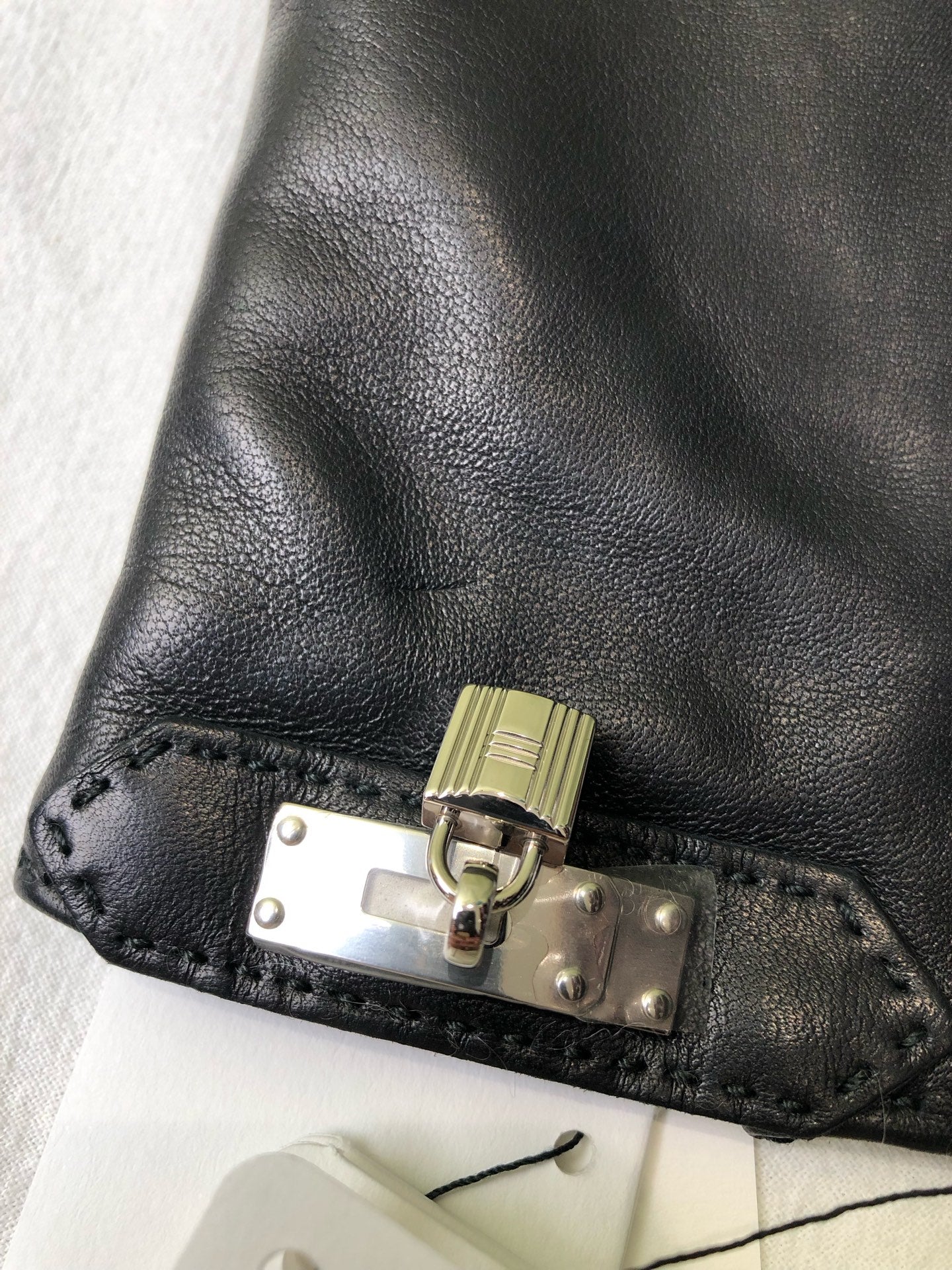 Hermes Black Gloves