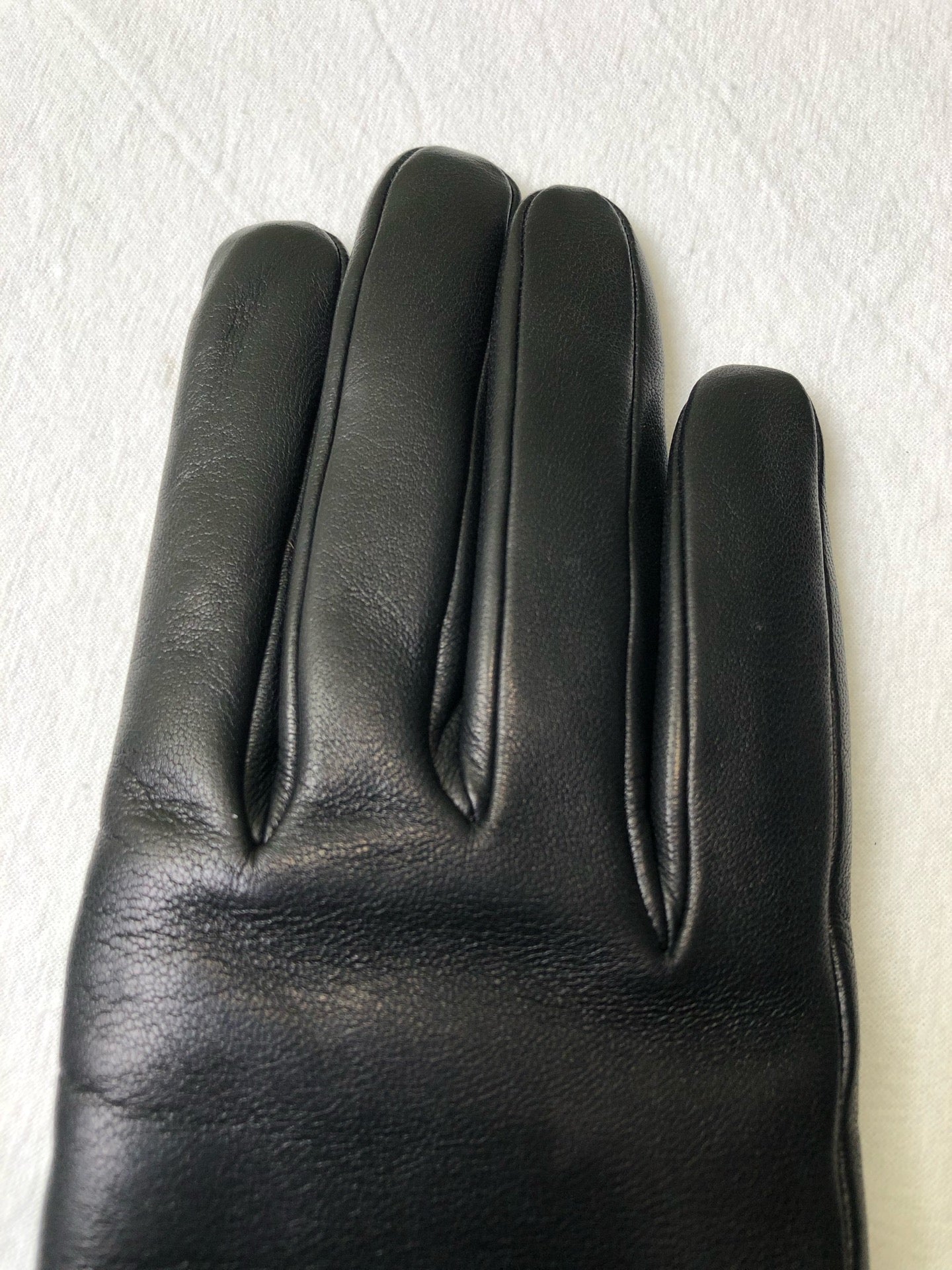 Hermes Black Gloves