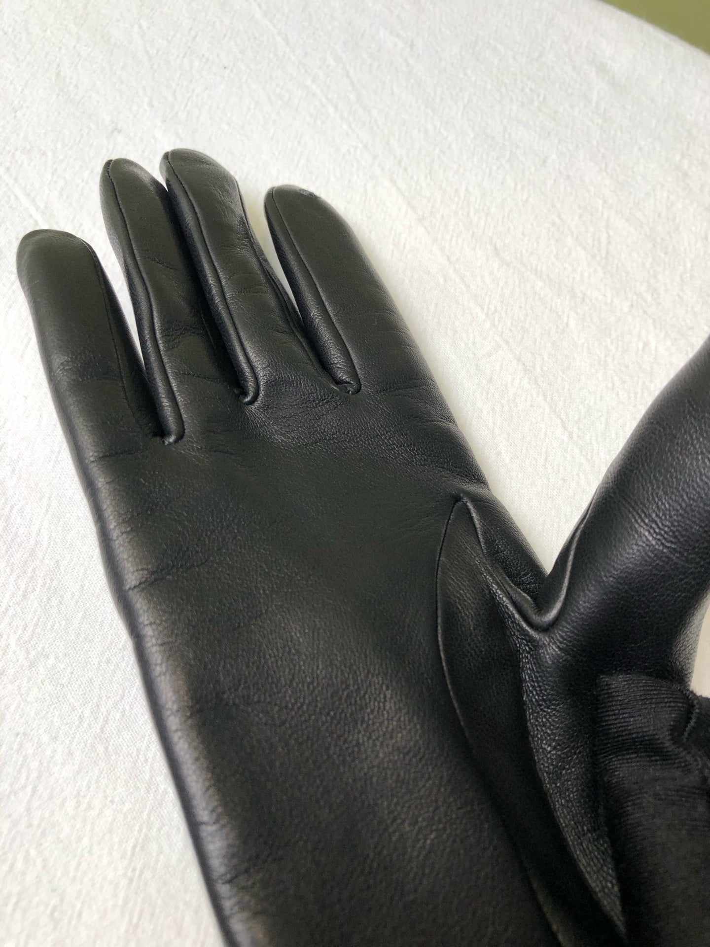 Hermes Black Gloves