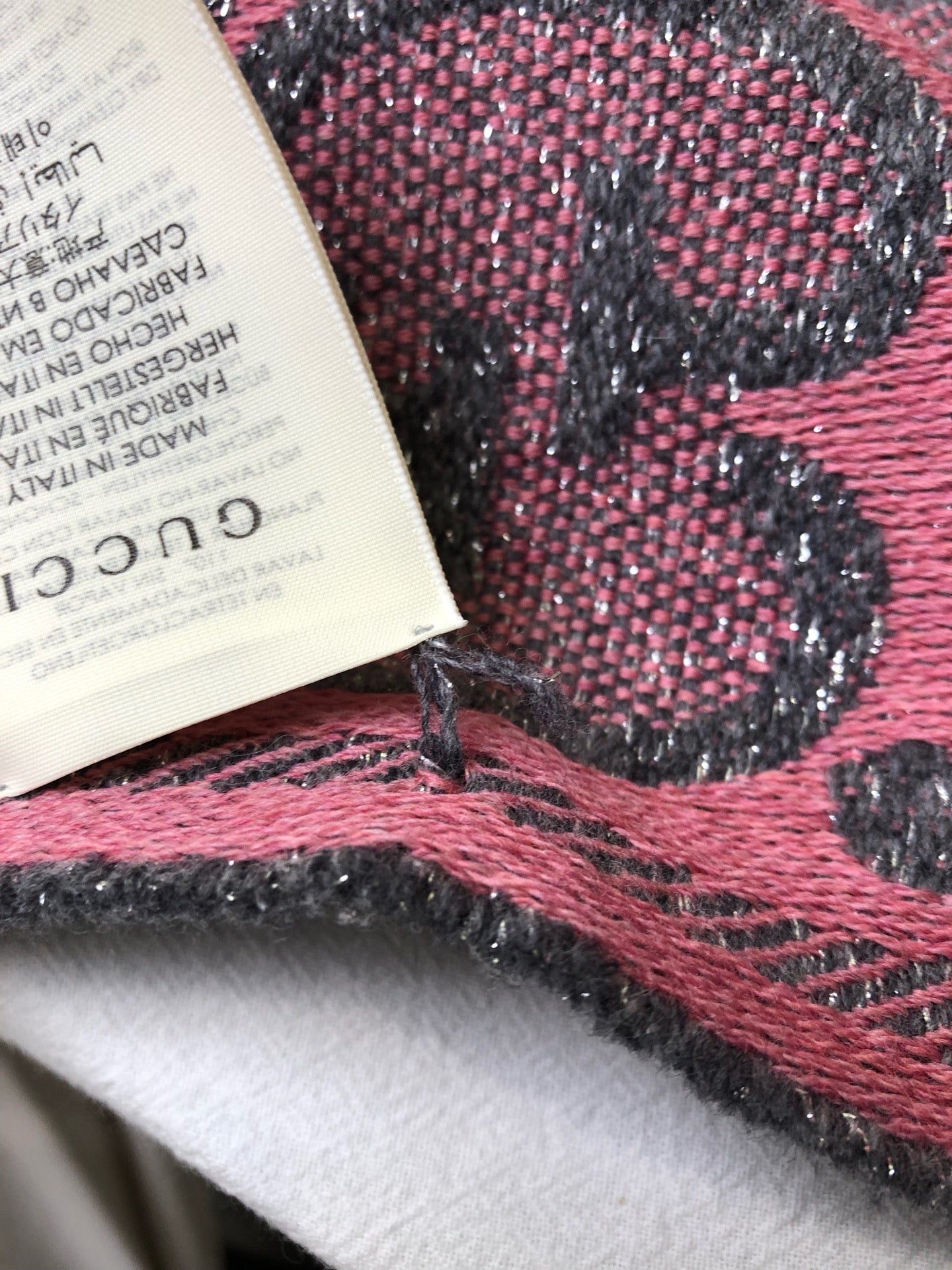 Gucci Silver Scarf