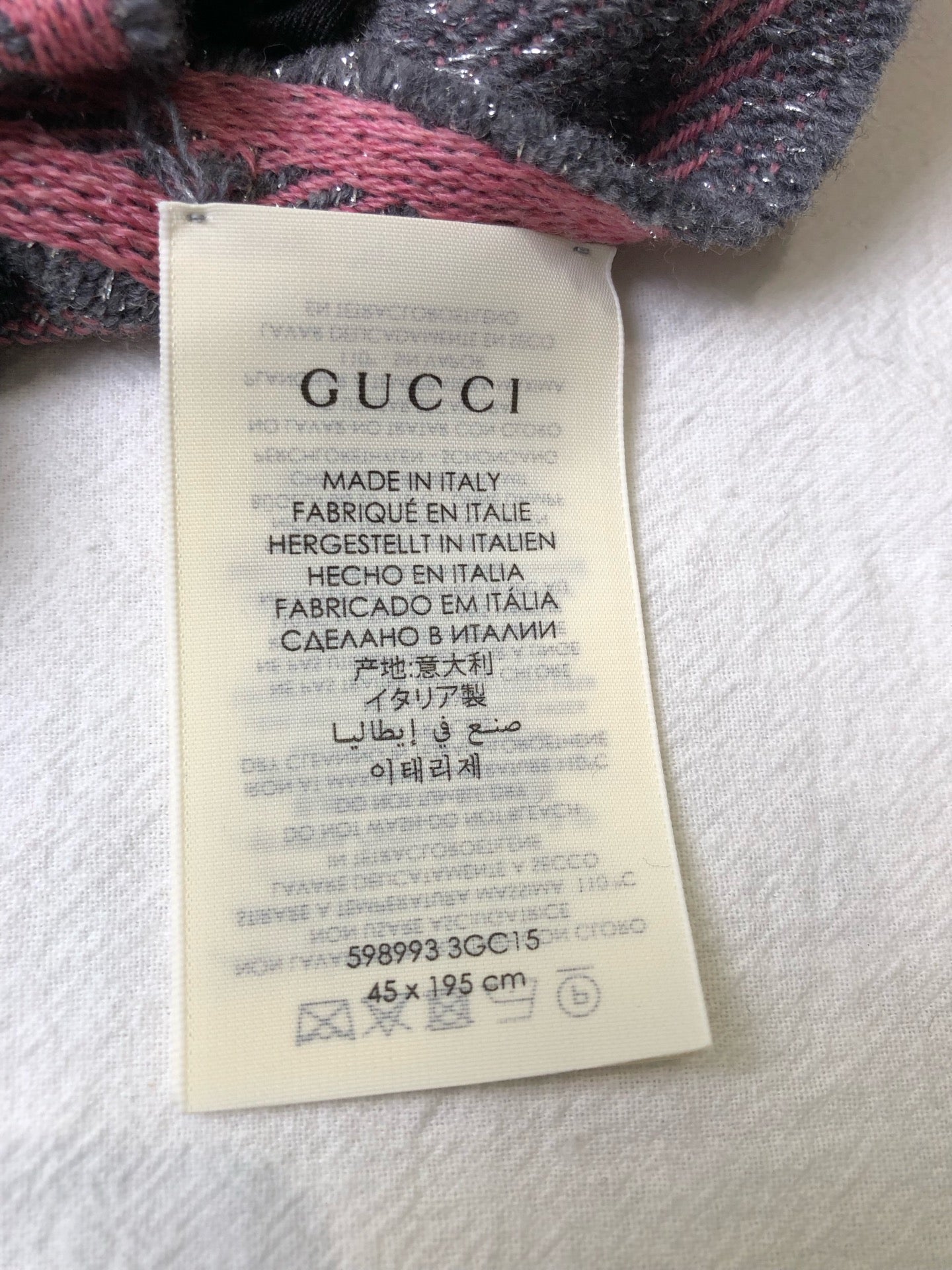 Gucci Silver Scarf