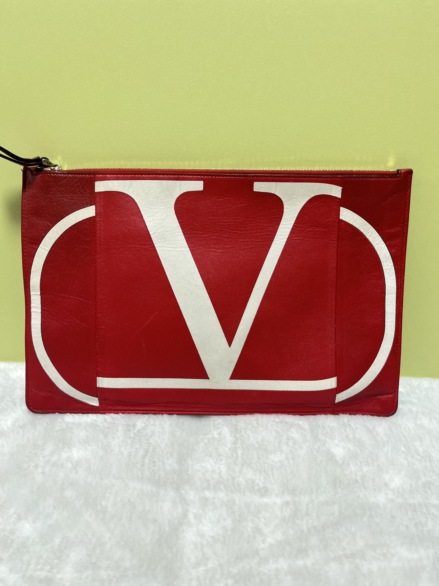 Valentino Red Clutch