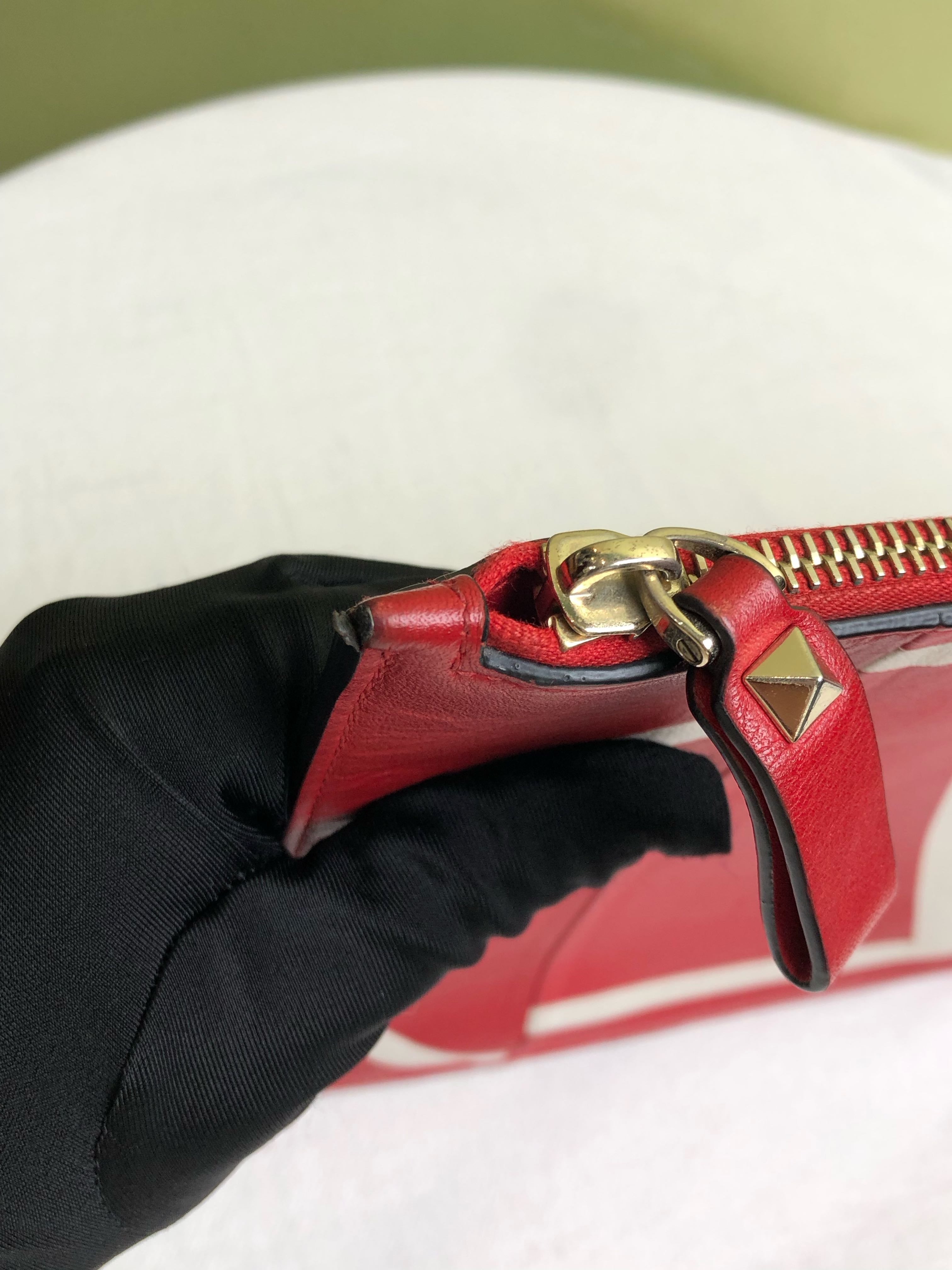 Valentino Red Clutch