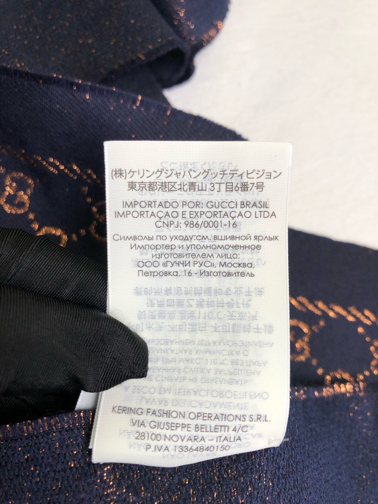 Gucci Blue Scarf