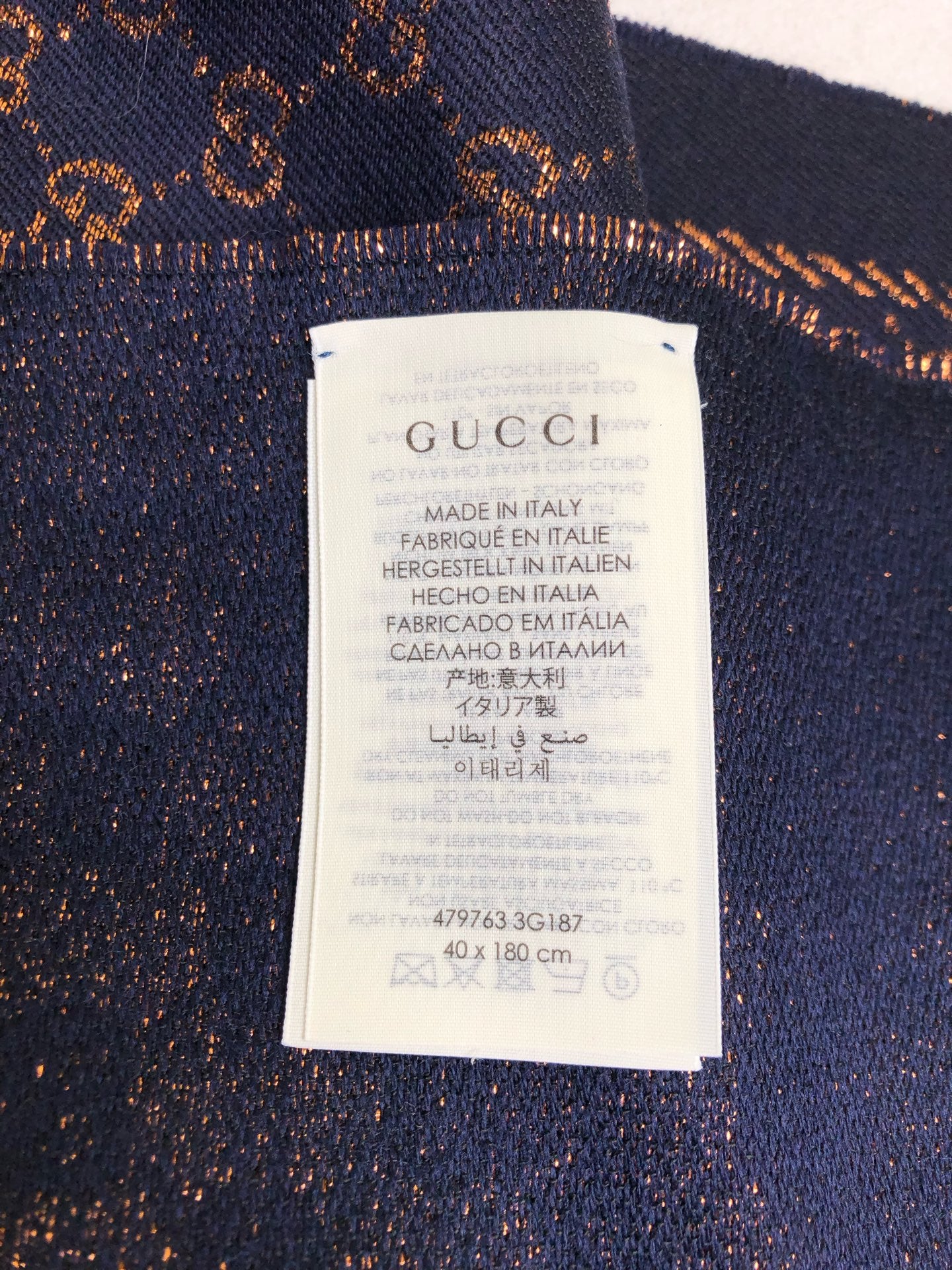 Gucci Blue Scarf