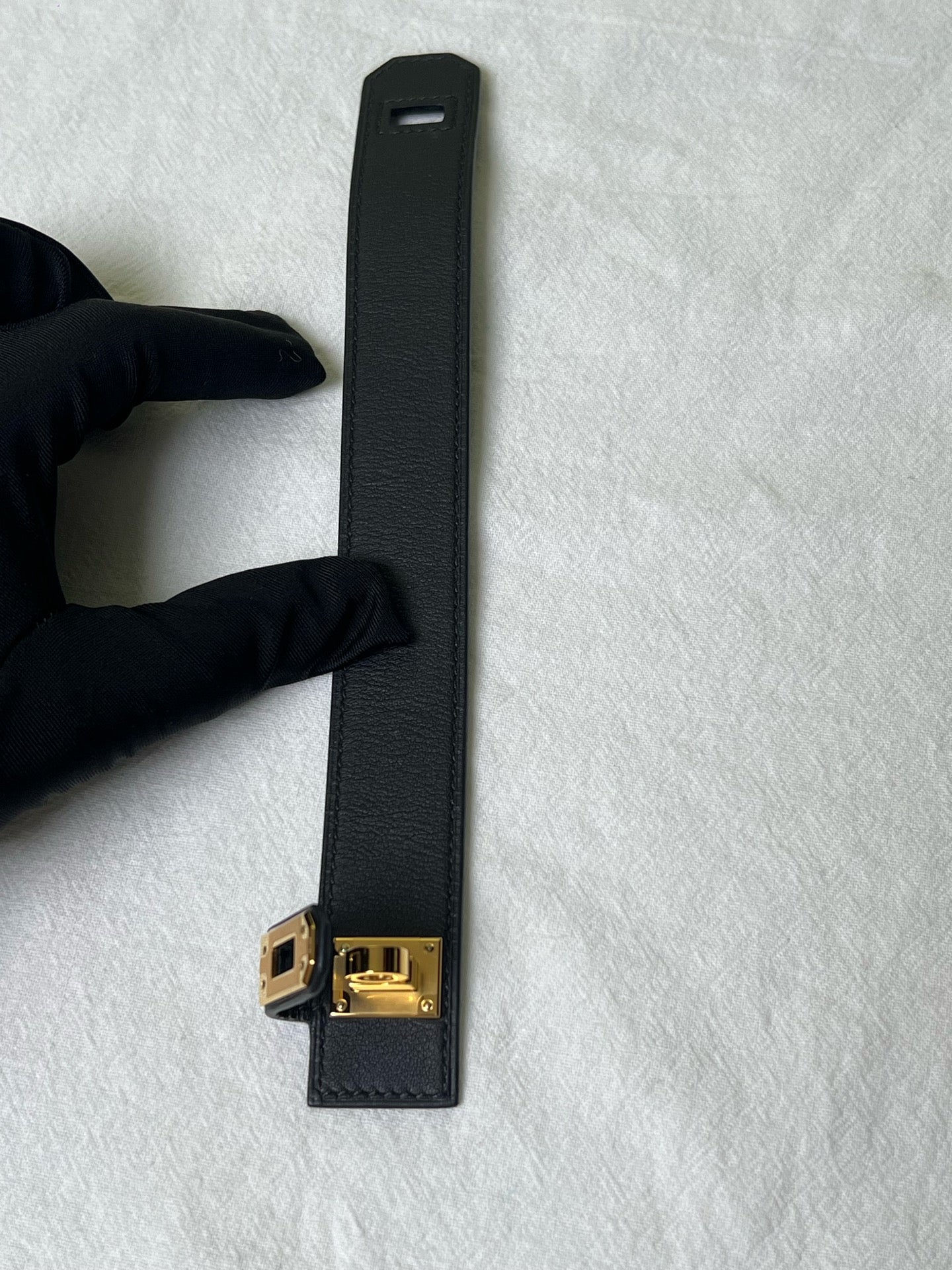 Hermes Black Bangle
