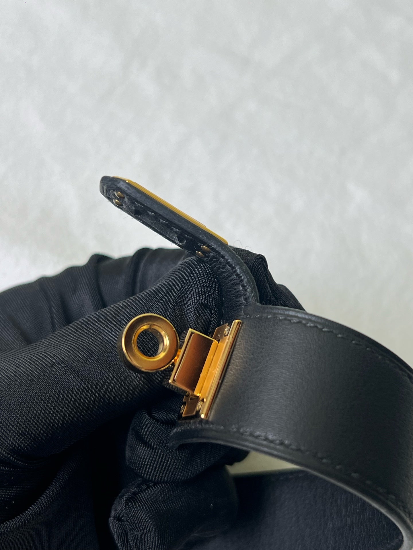 Hermes Black Bangle
