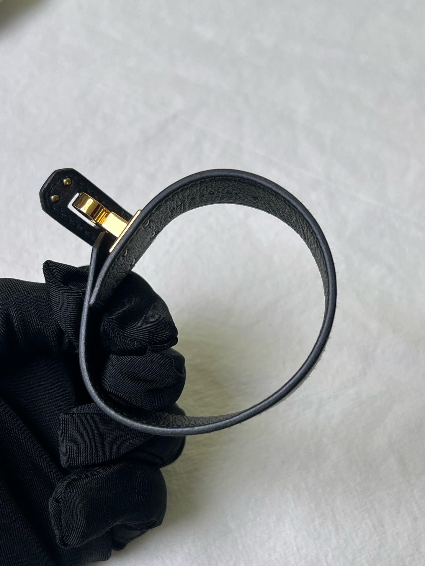 Hermes Black Bangle