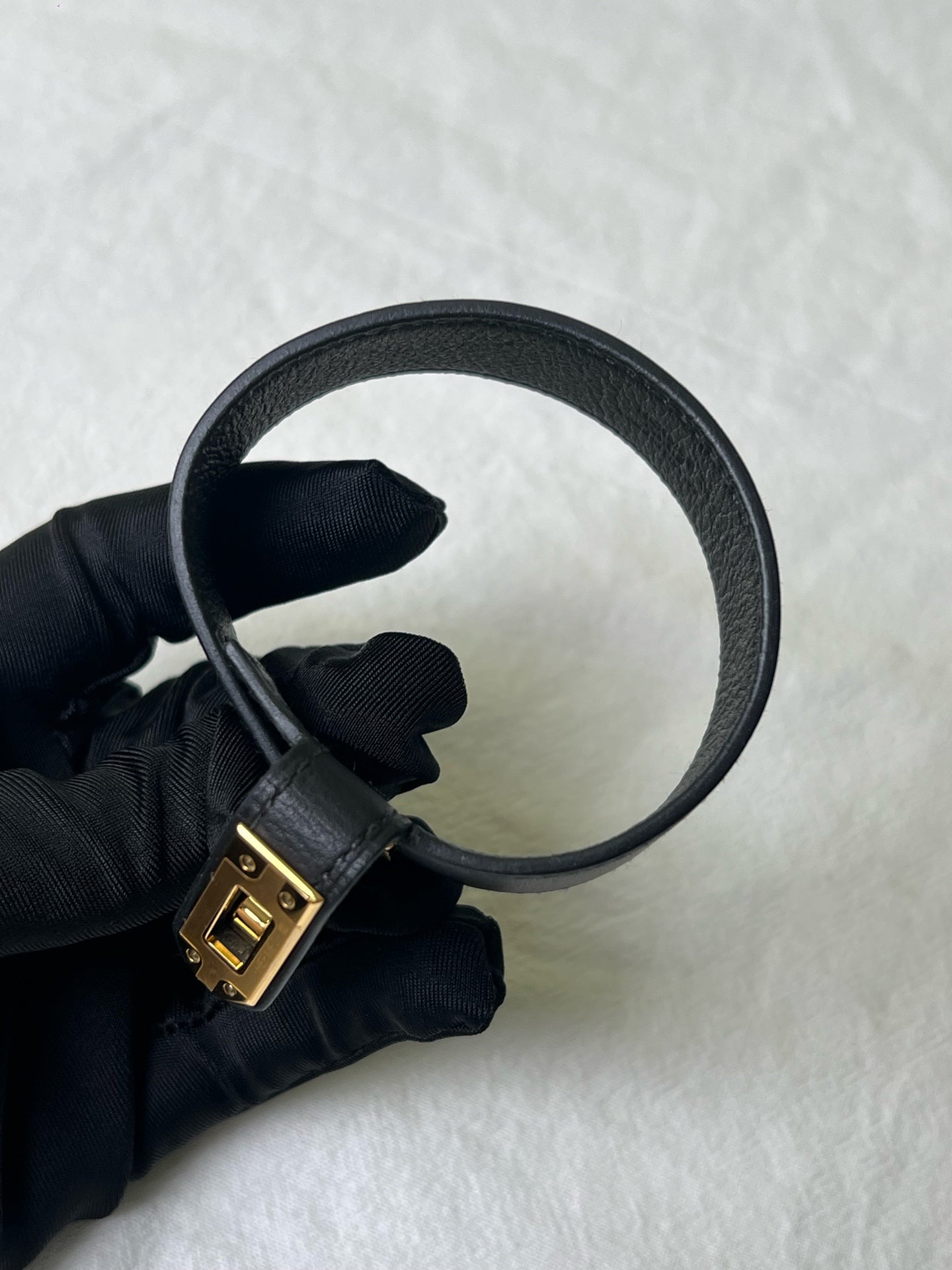 Hermes Black Bangle