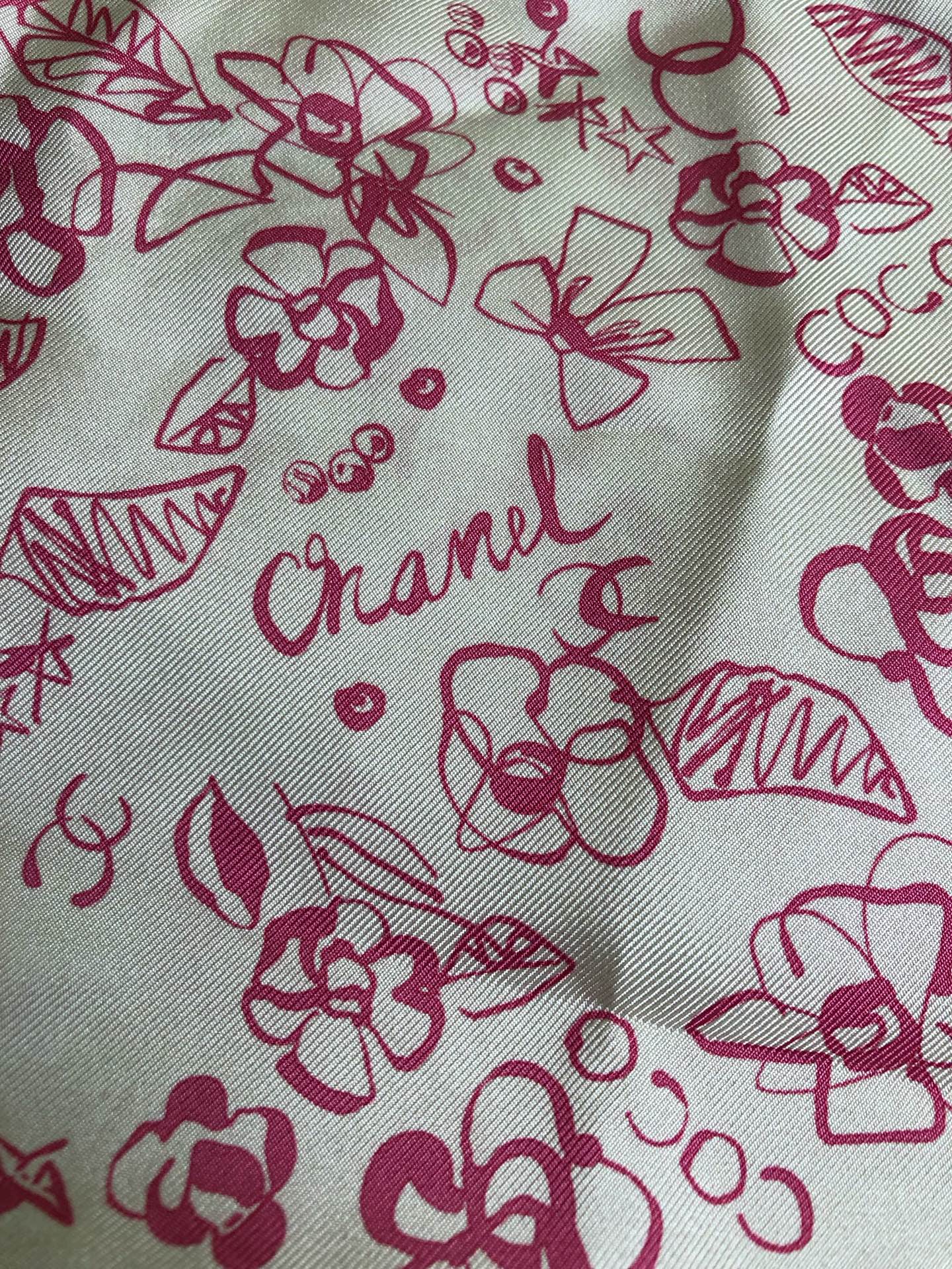 Chanel Pink Scarf