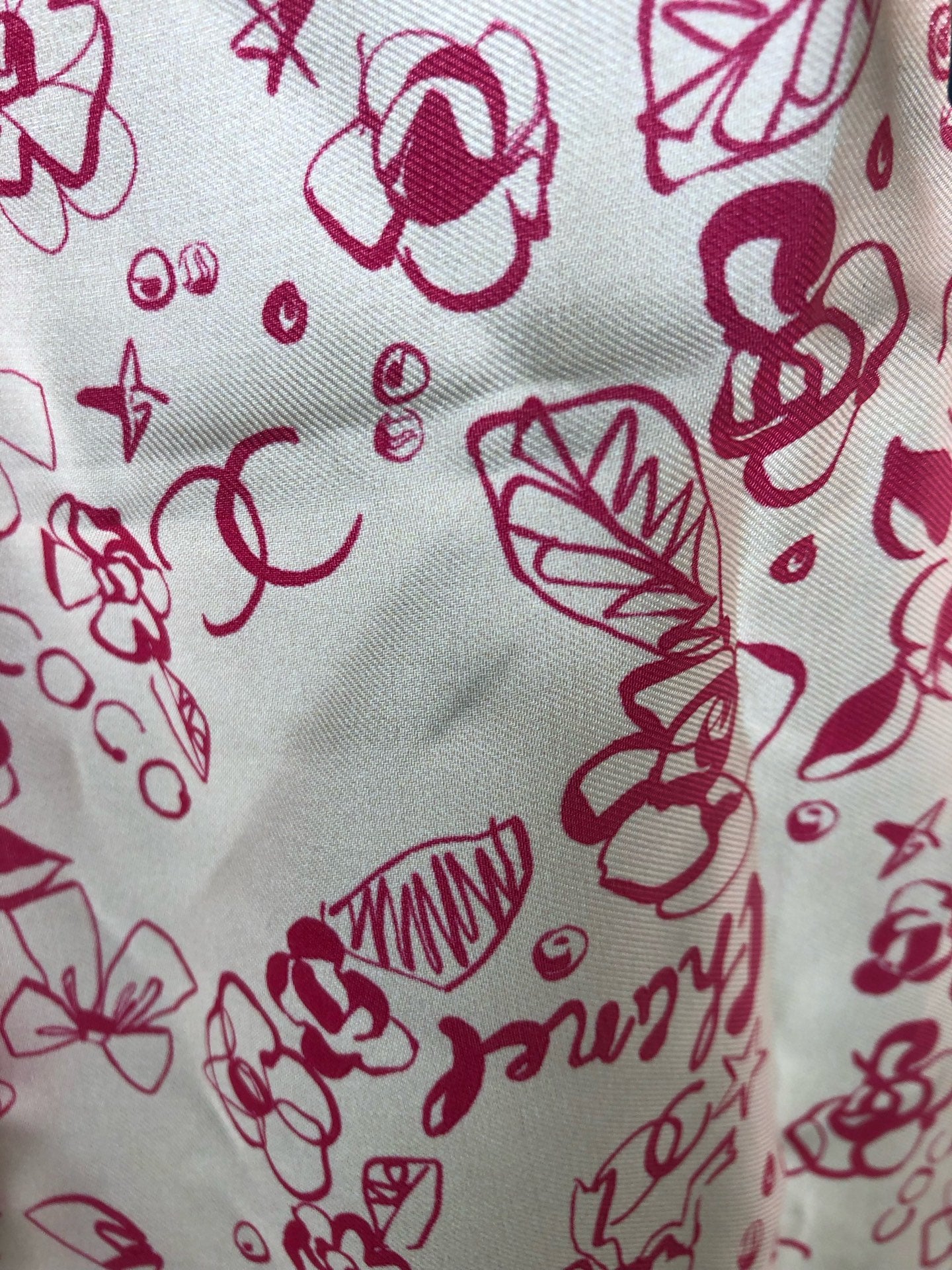 Chanel Pink Scarf