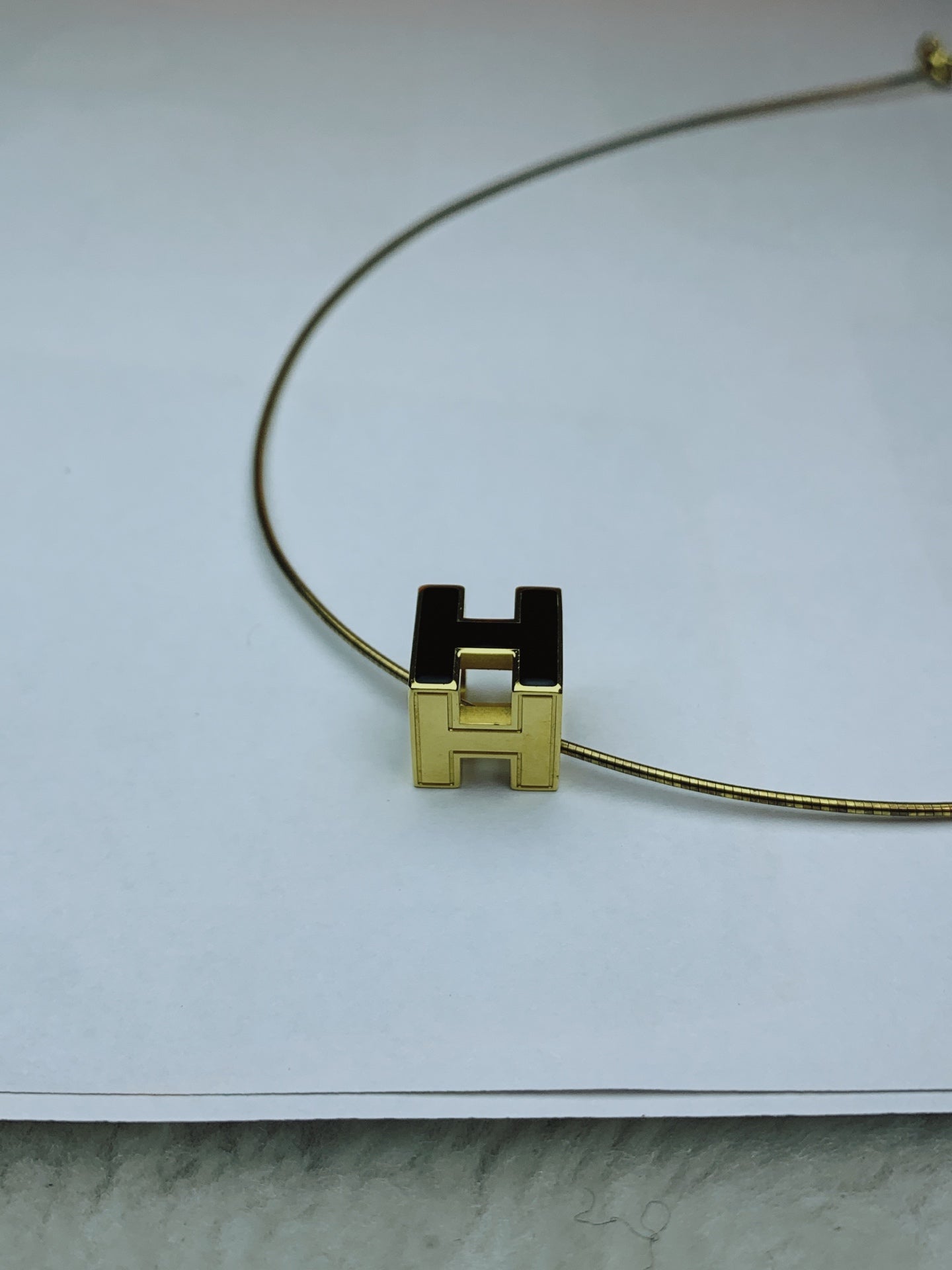 Hermes Gold Pendant