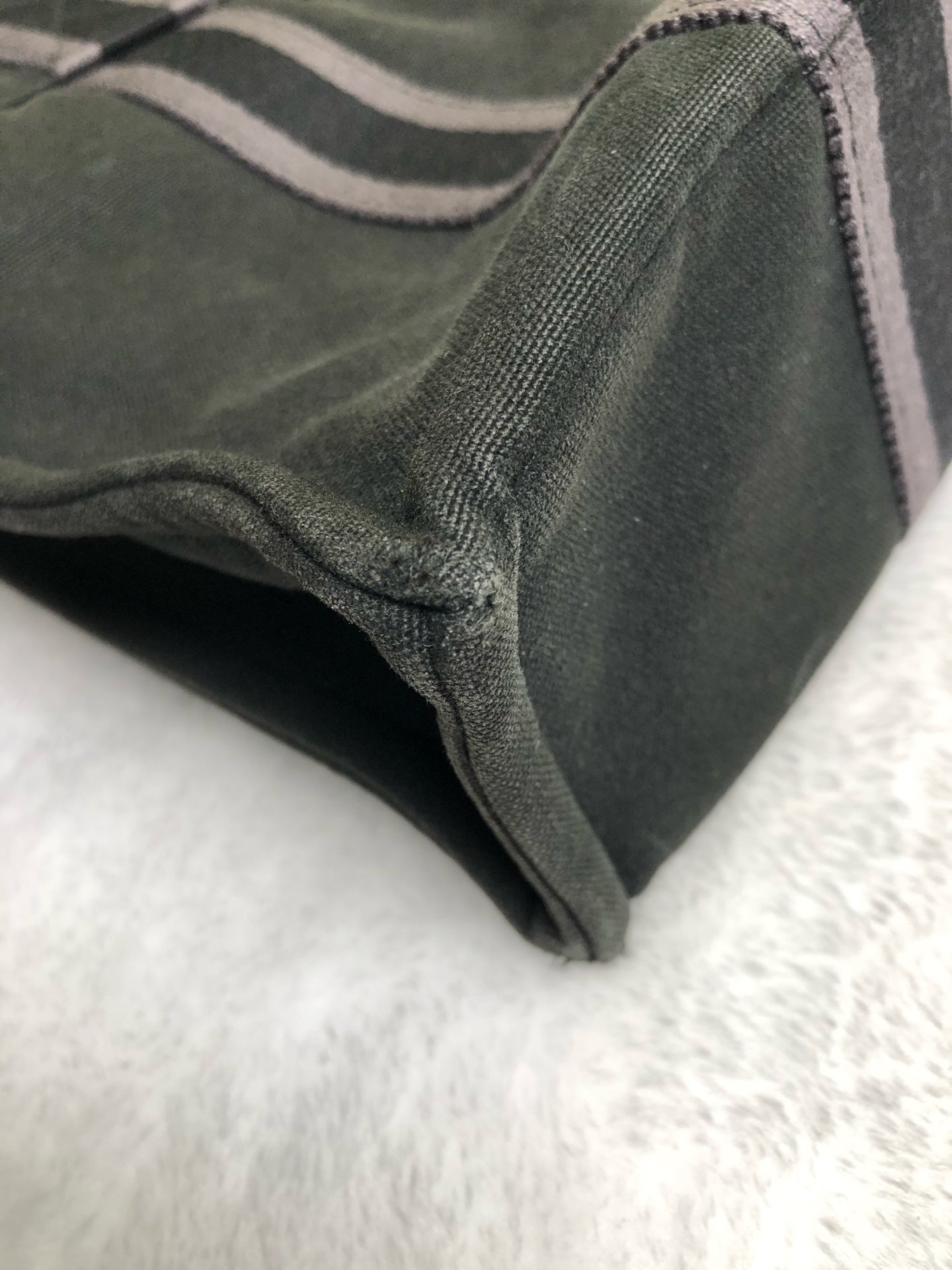 Hermes Canvas Black Satchel