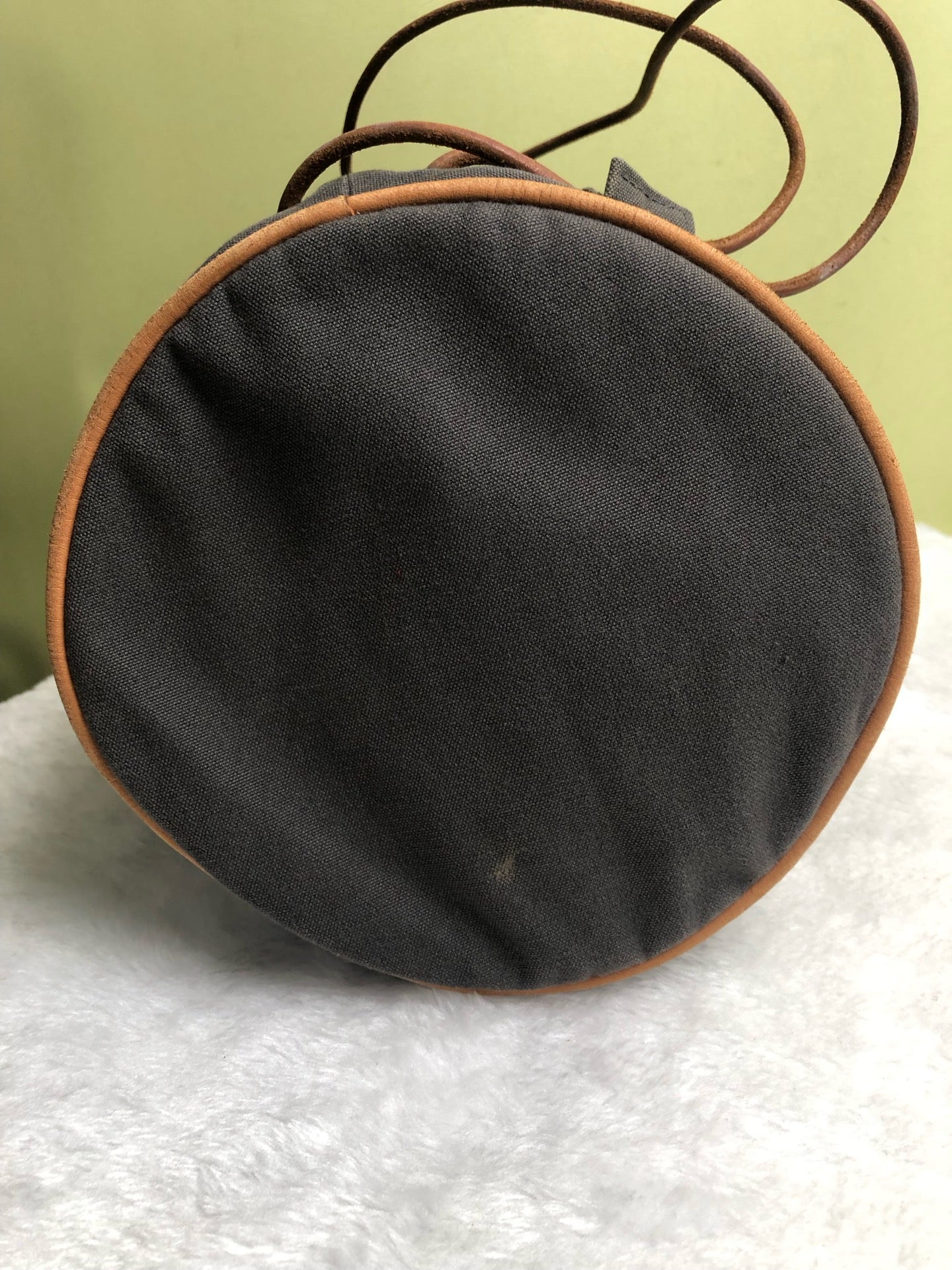 Hermes Canvas Gray Backpack