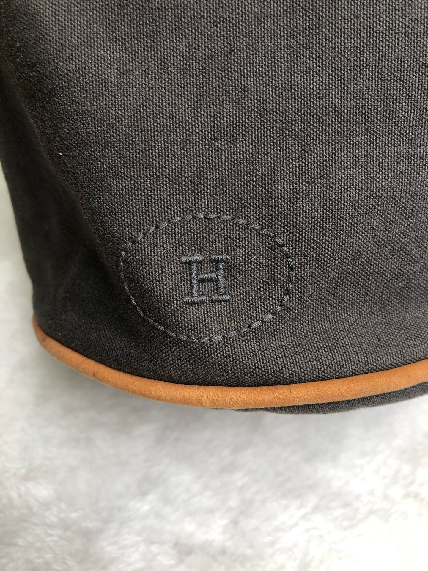 Hermes Canvas Gray Backpack