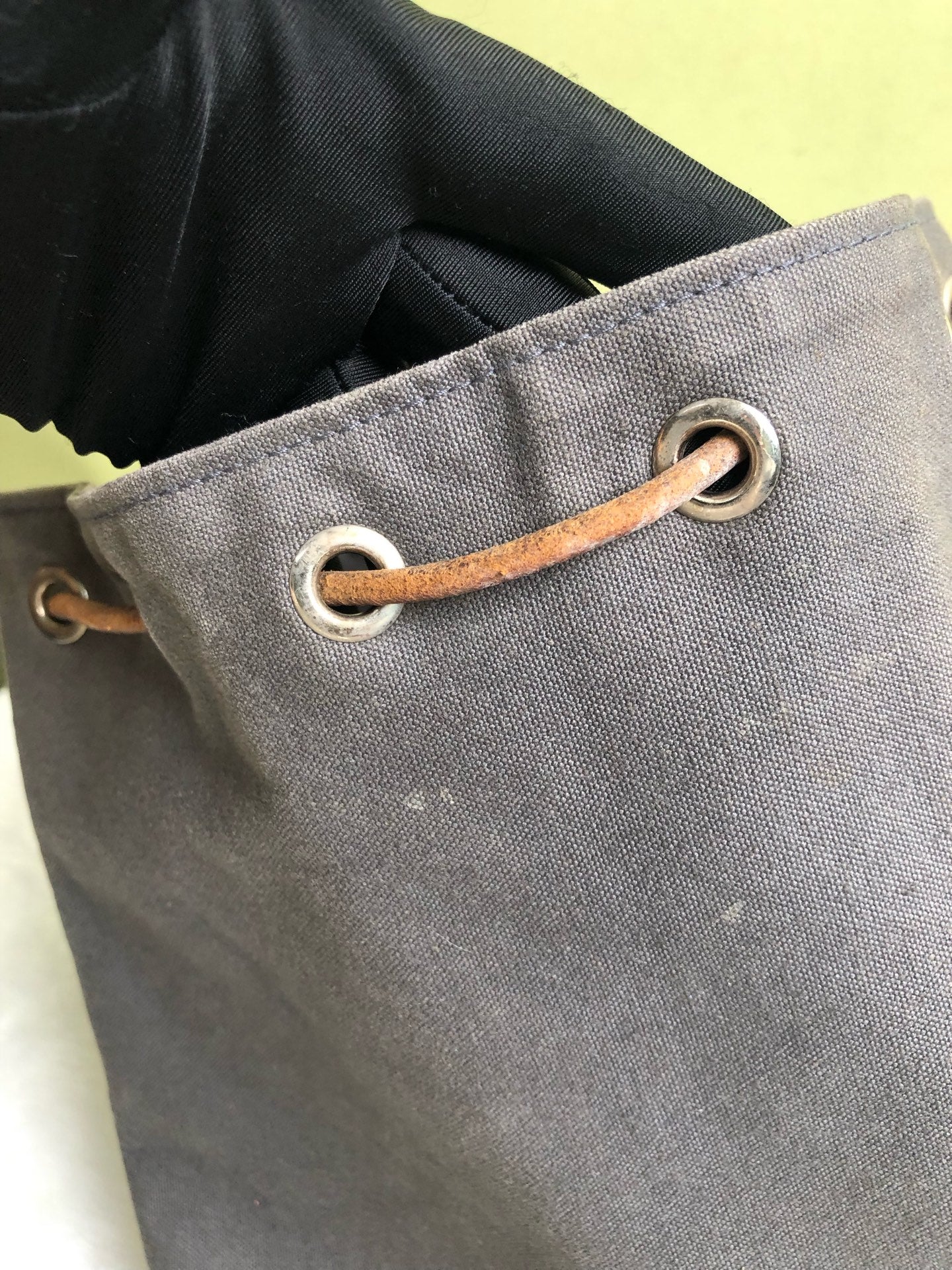 Hermes Canvas Gray Backpack