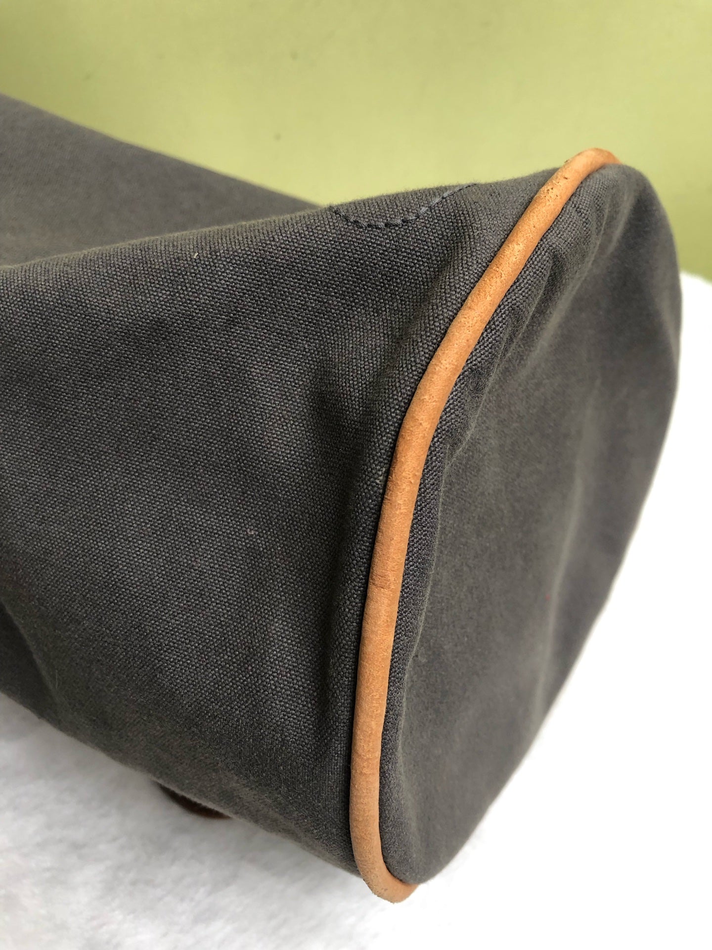 Hermes Canvas Gray Backpack