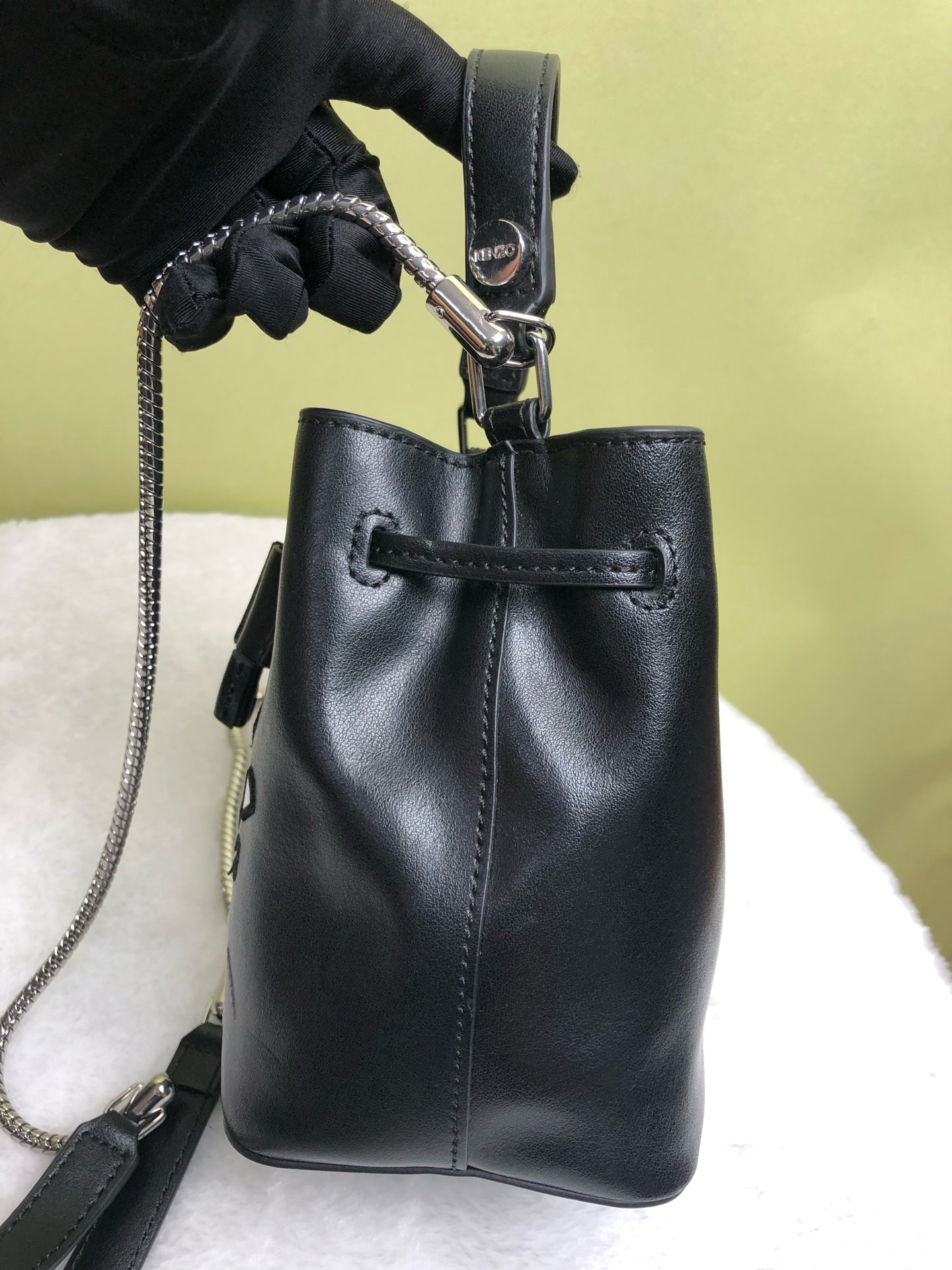 KENZO/肯佐 Black Bucket & Drawstring Bag