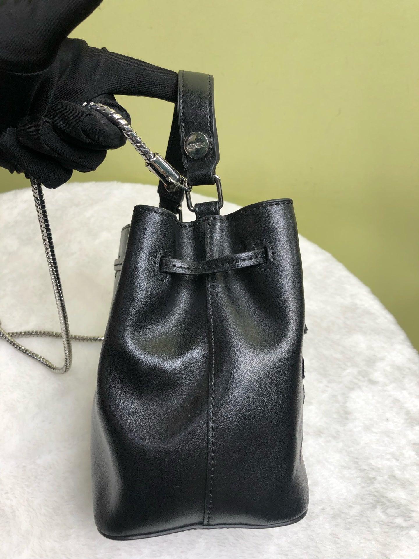 KENZO/肯佐 Black Bucket & Drawstring Bag