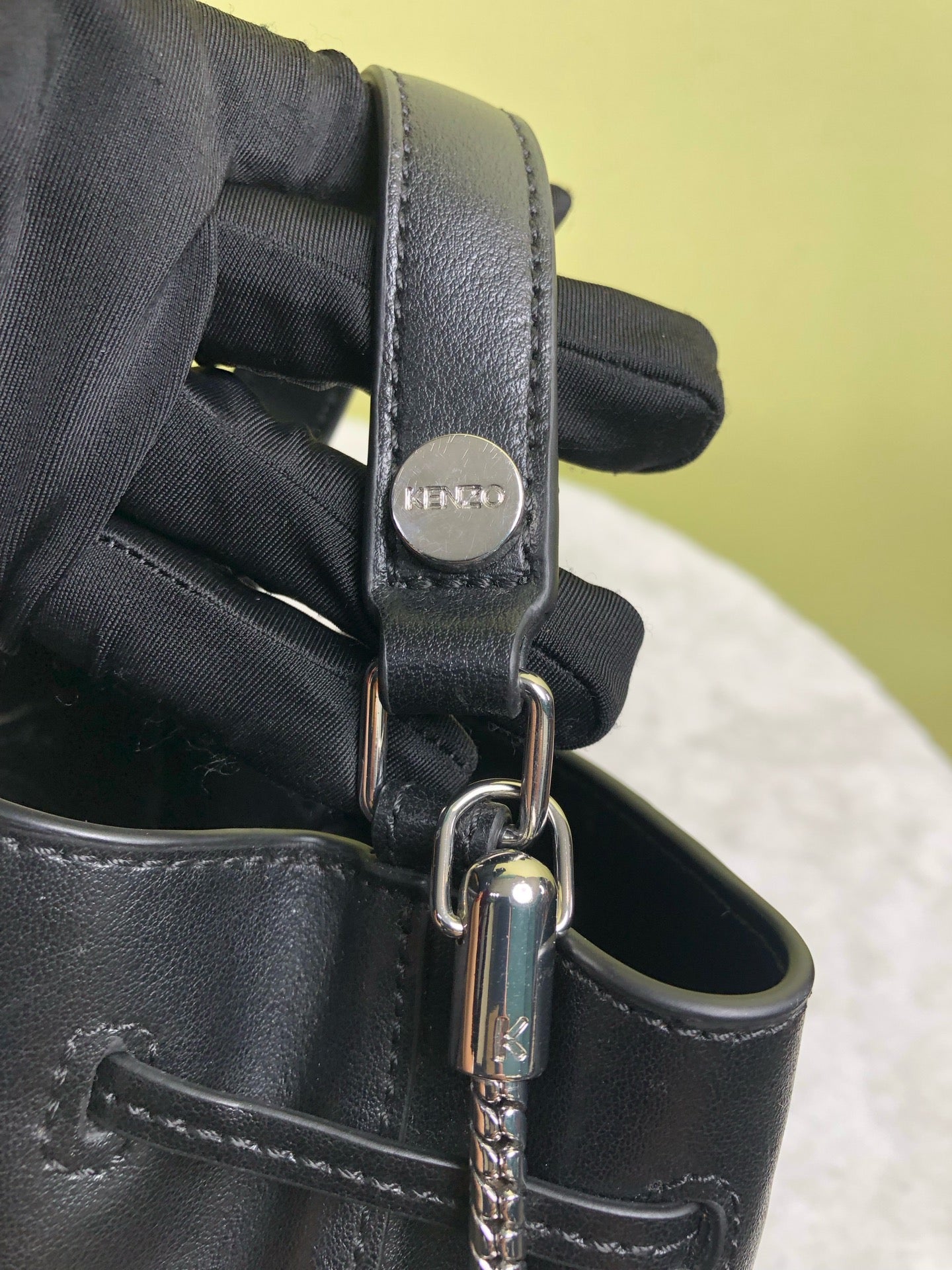 KENZO/肯佐 Black Bucket & Drawstring Bag